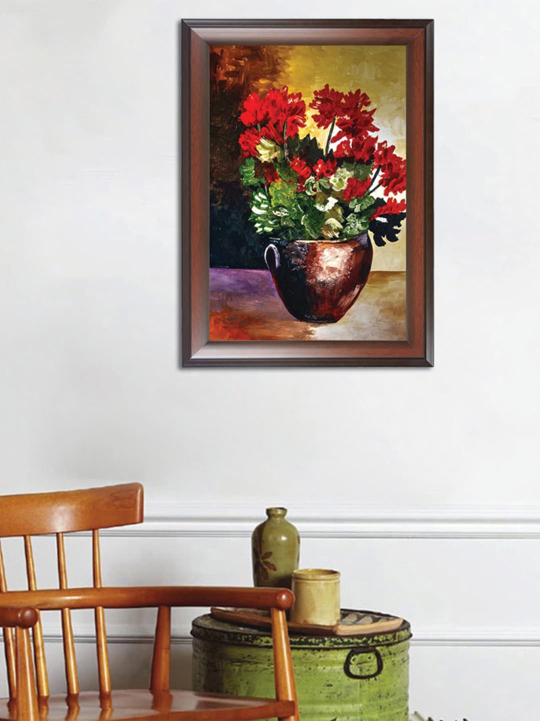 

WENS Brown & Red Flower Bouquet Wall Art