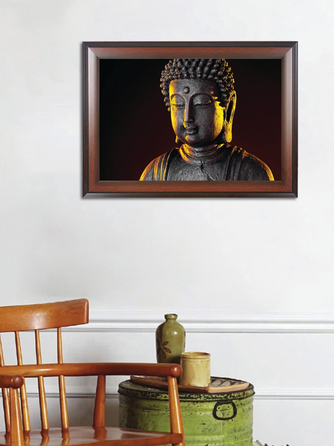 

WENS Multicoloured Buddha Wall Painting Art, Multi
