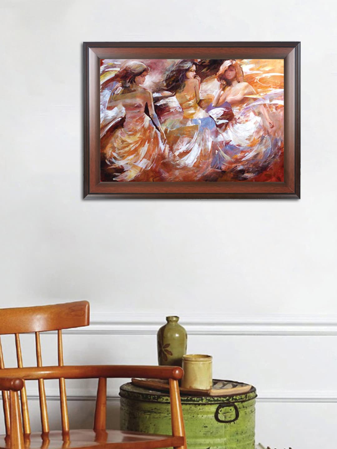 

WENS Brown Modern Women Painting Wall Art