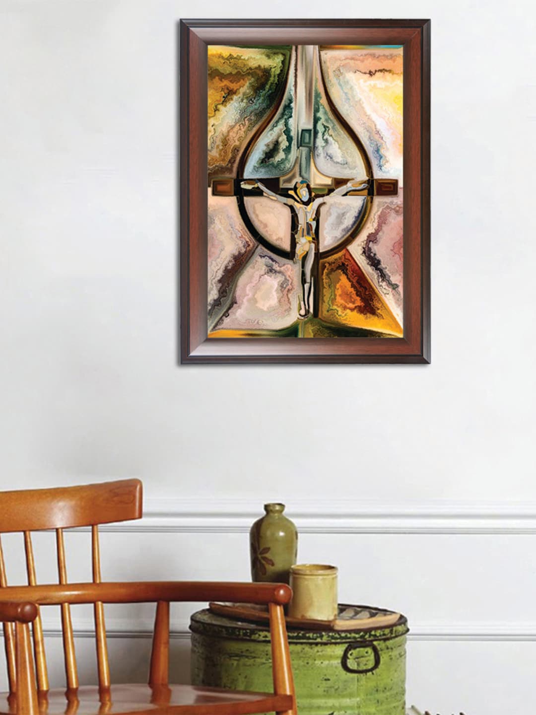 

WENS Jesus Christ Wall Art, Brown