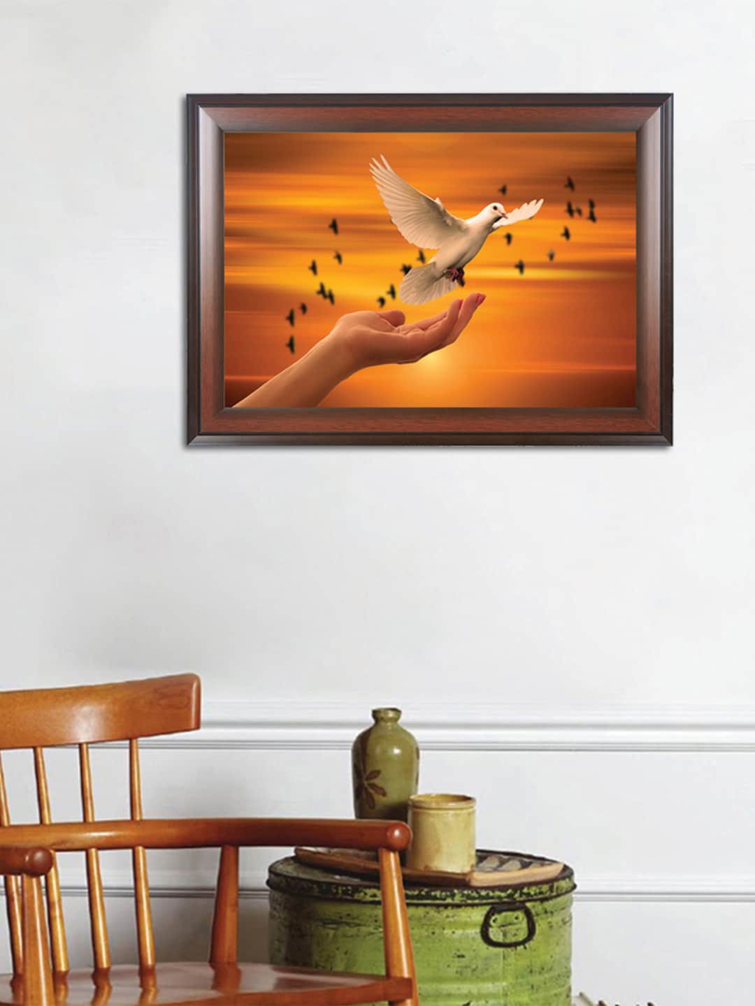 

WENS Yellow Joy Of Freedom Art Wall Painting