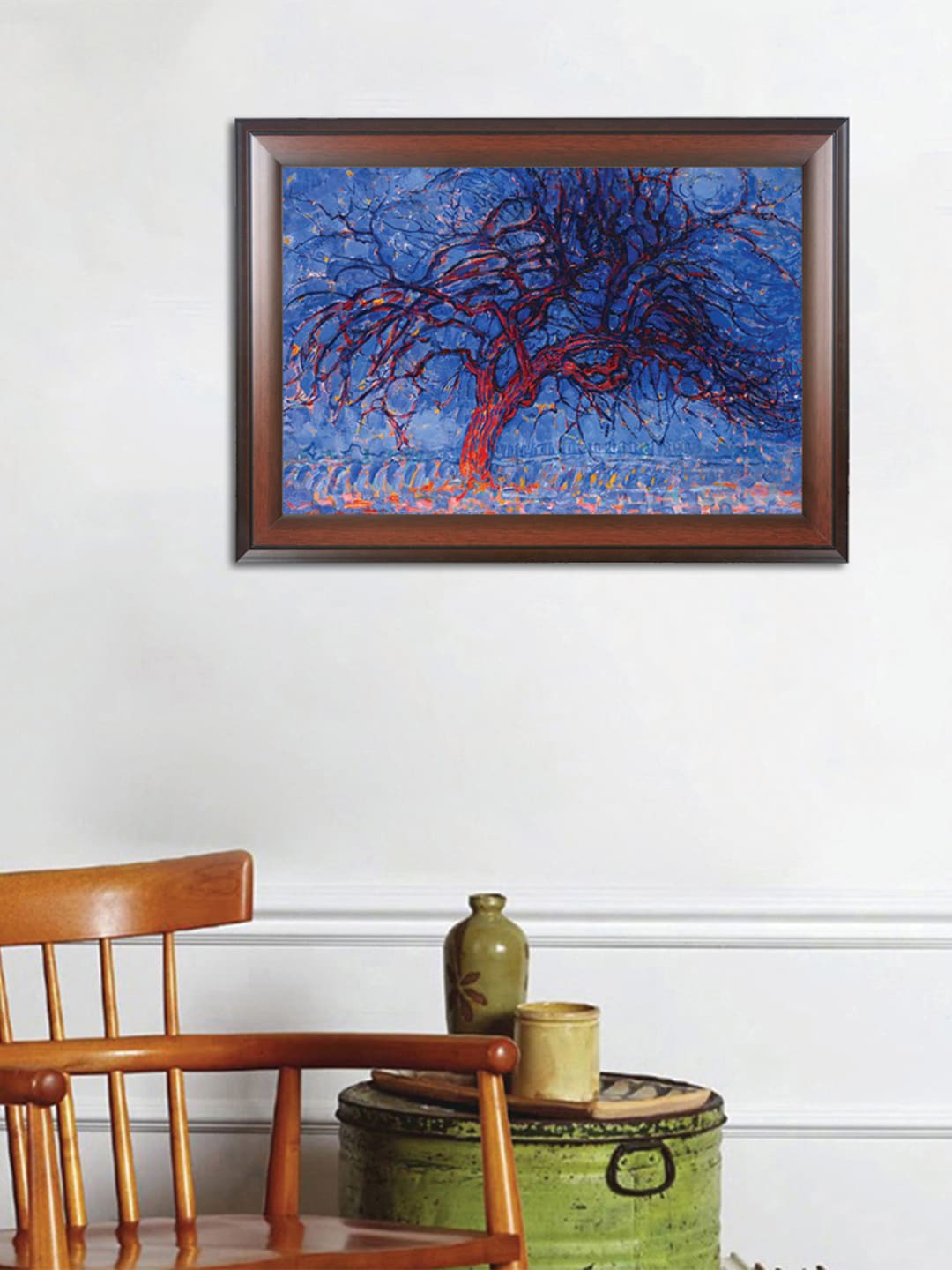 

WENS Blue & Red Tree Wall Art