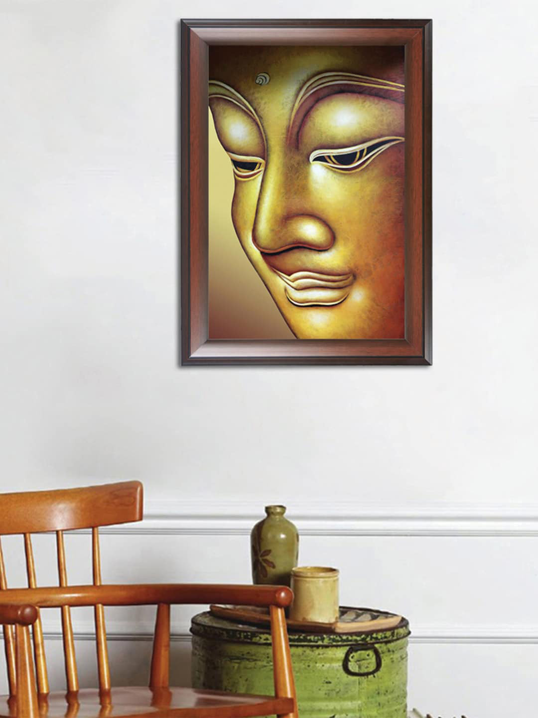 

WENS Gold-Toned Divine Buddha Wall Painting