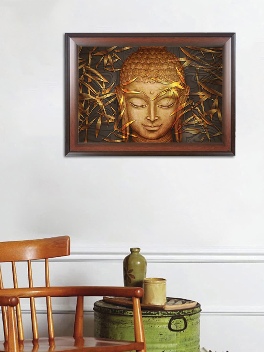 WENS Divine Power Buddha Framed Wall Painting, Multi