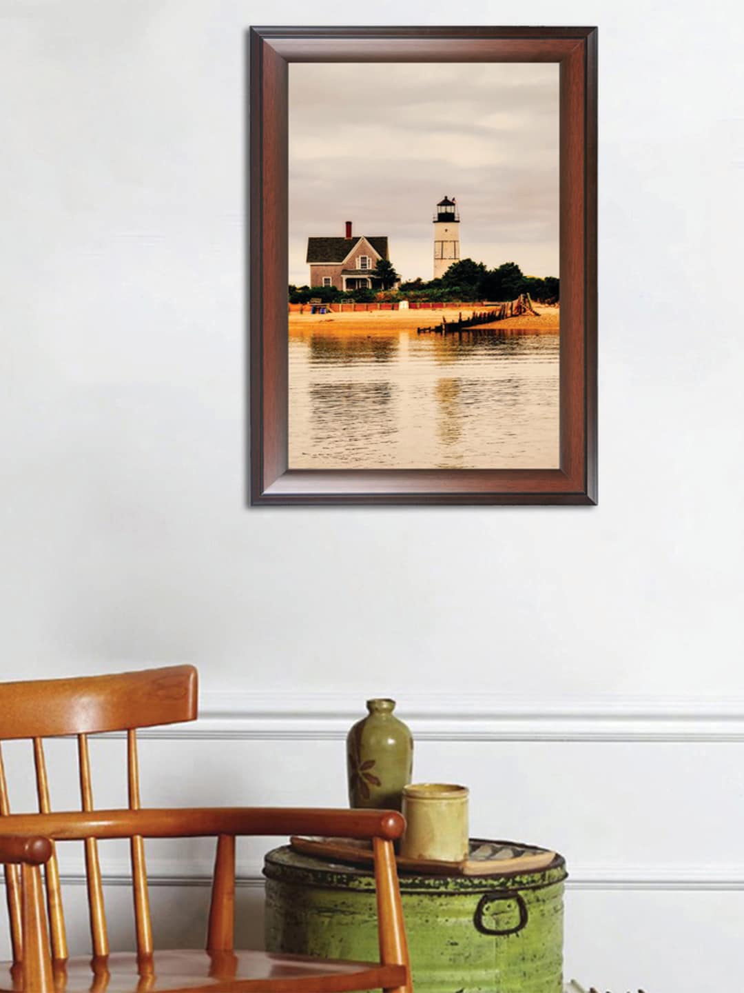 

WENS Brown & Green Peaceful Water Wall Art