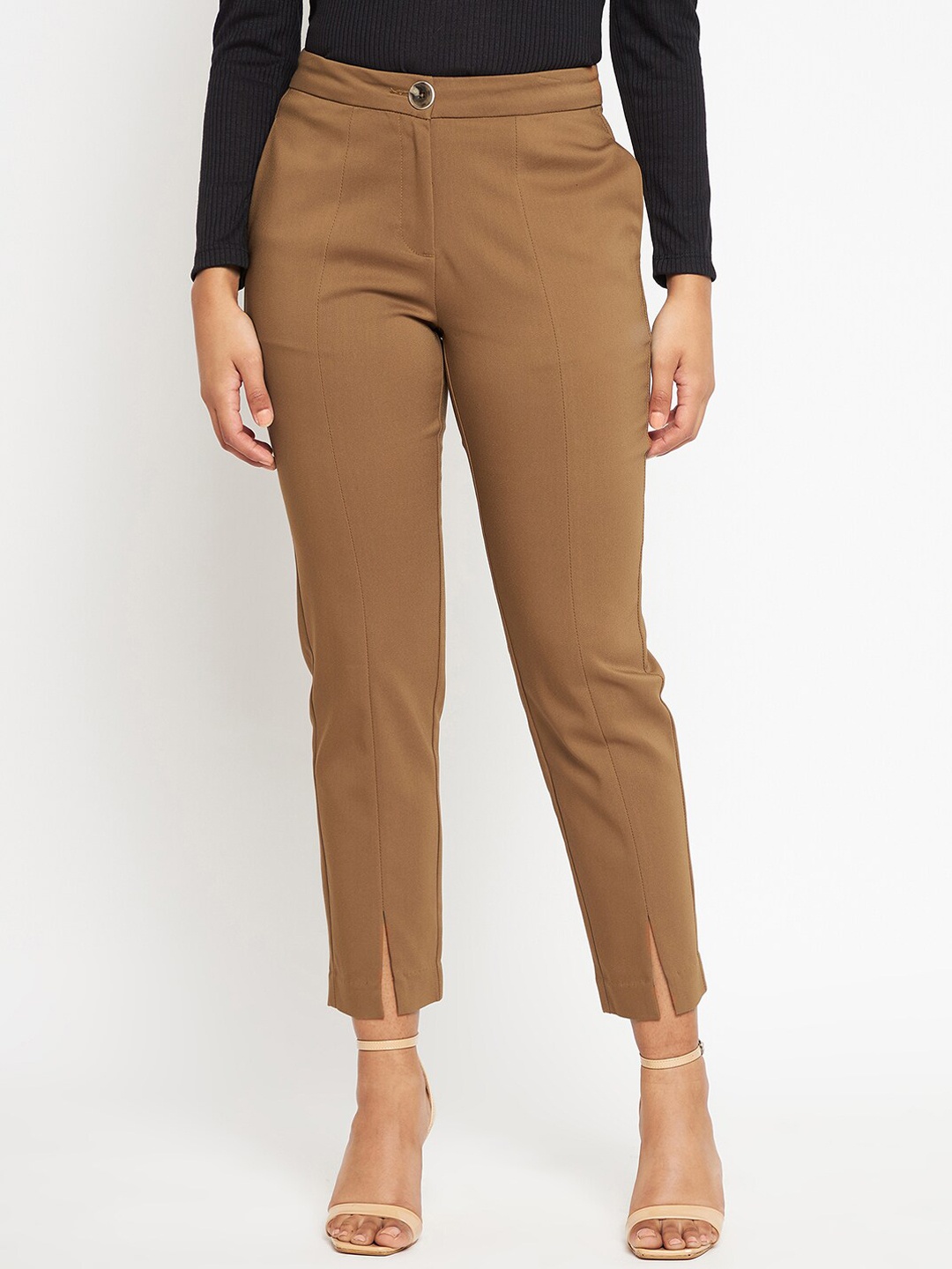 

Madame Women Tan Trousers