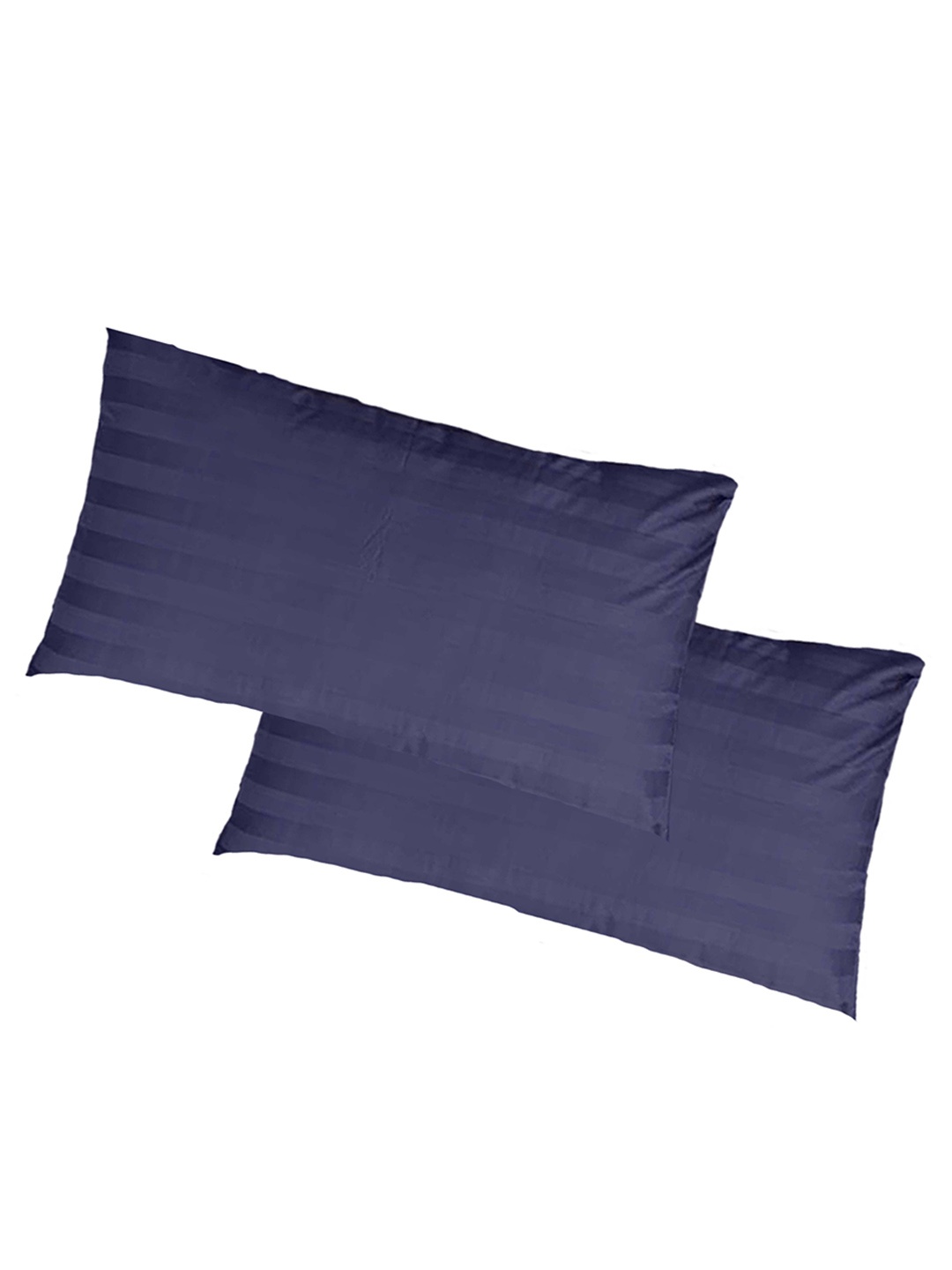 

JDX Set of 2 Blue Solid Striped Rectangular Sleeping Pillows