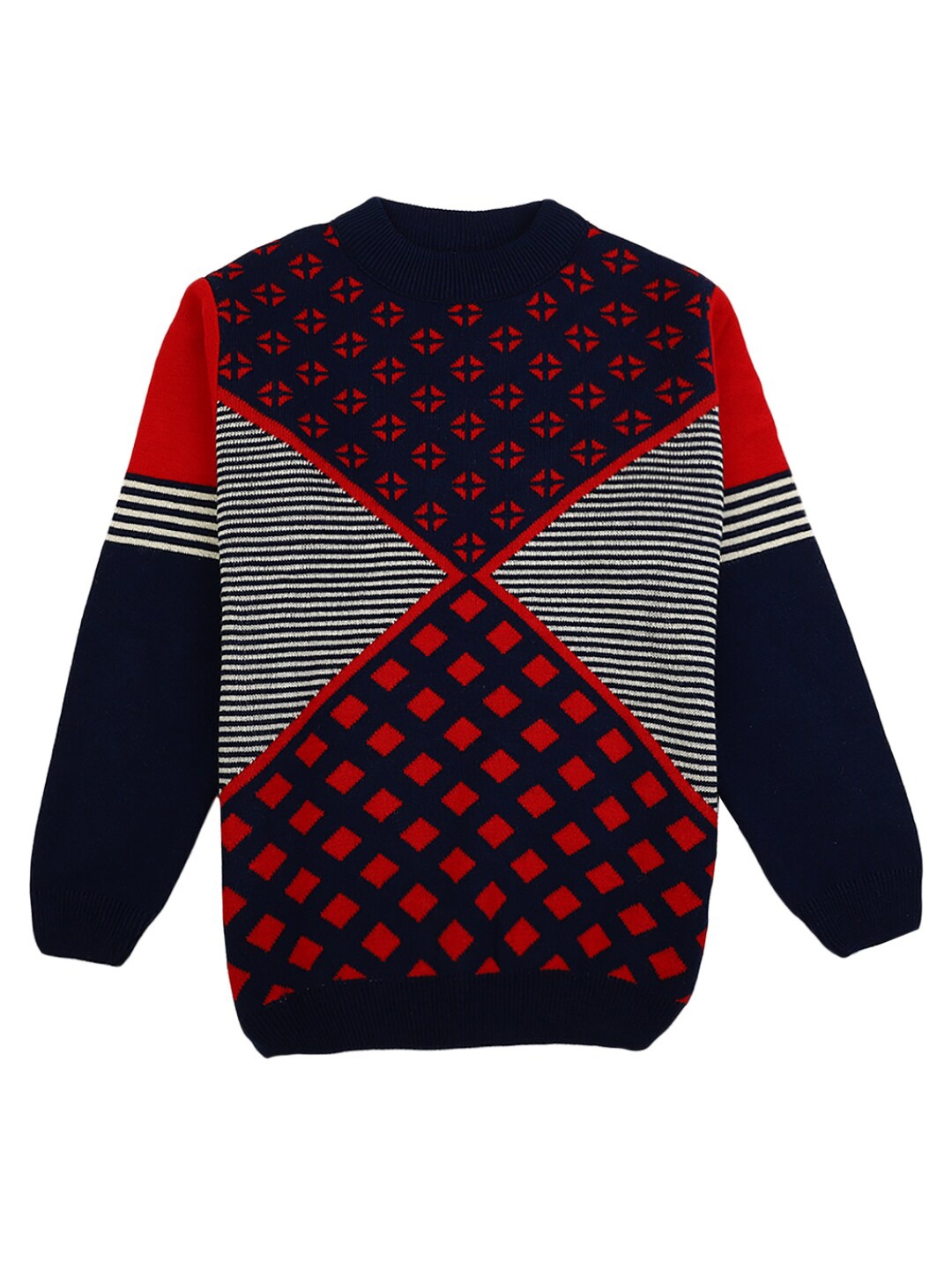 

V-Mart Boys Navy Blue Printed Sweatshirt