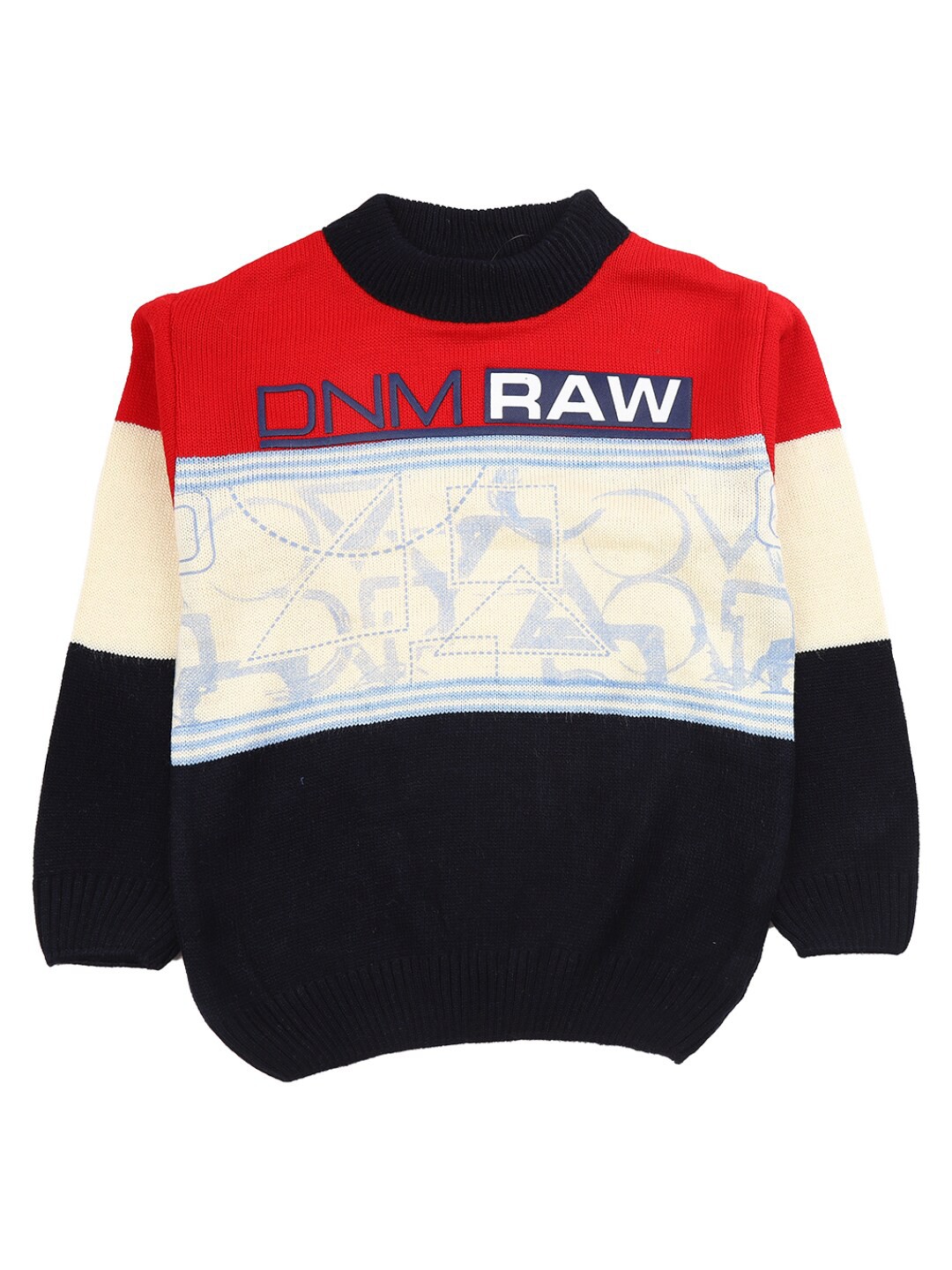 

V-Mart Boys Navy Blue Printed Sweatshirt
