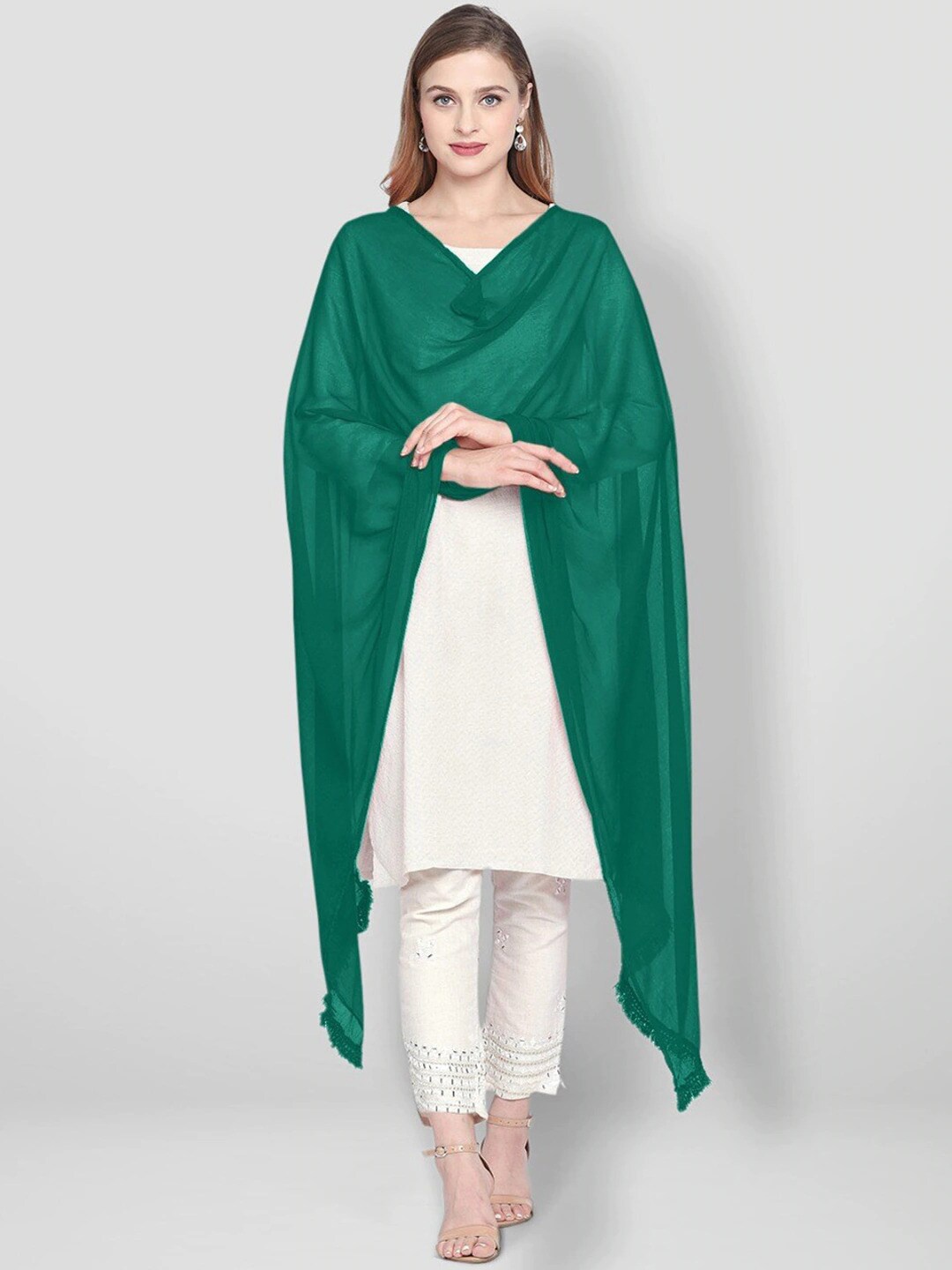 

ORUS Women Green Chiffon Dupatta For Everyday Casual Use