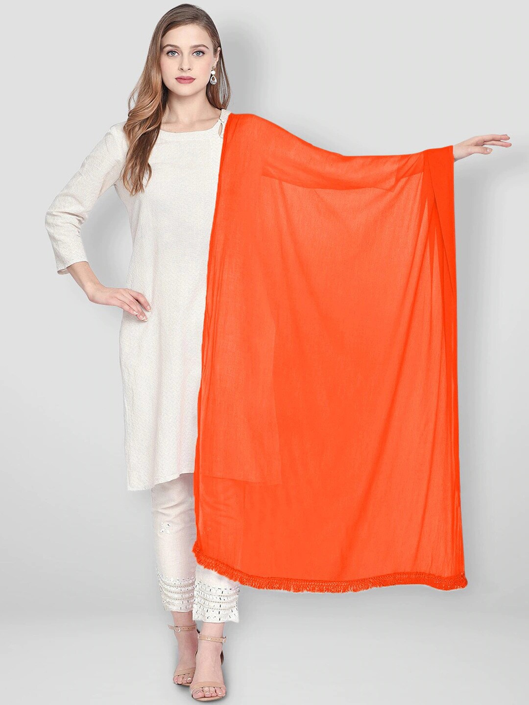 

ORUS Orange Chiffon Dupatta
