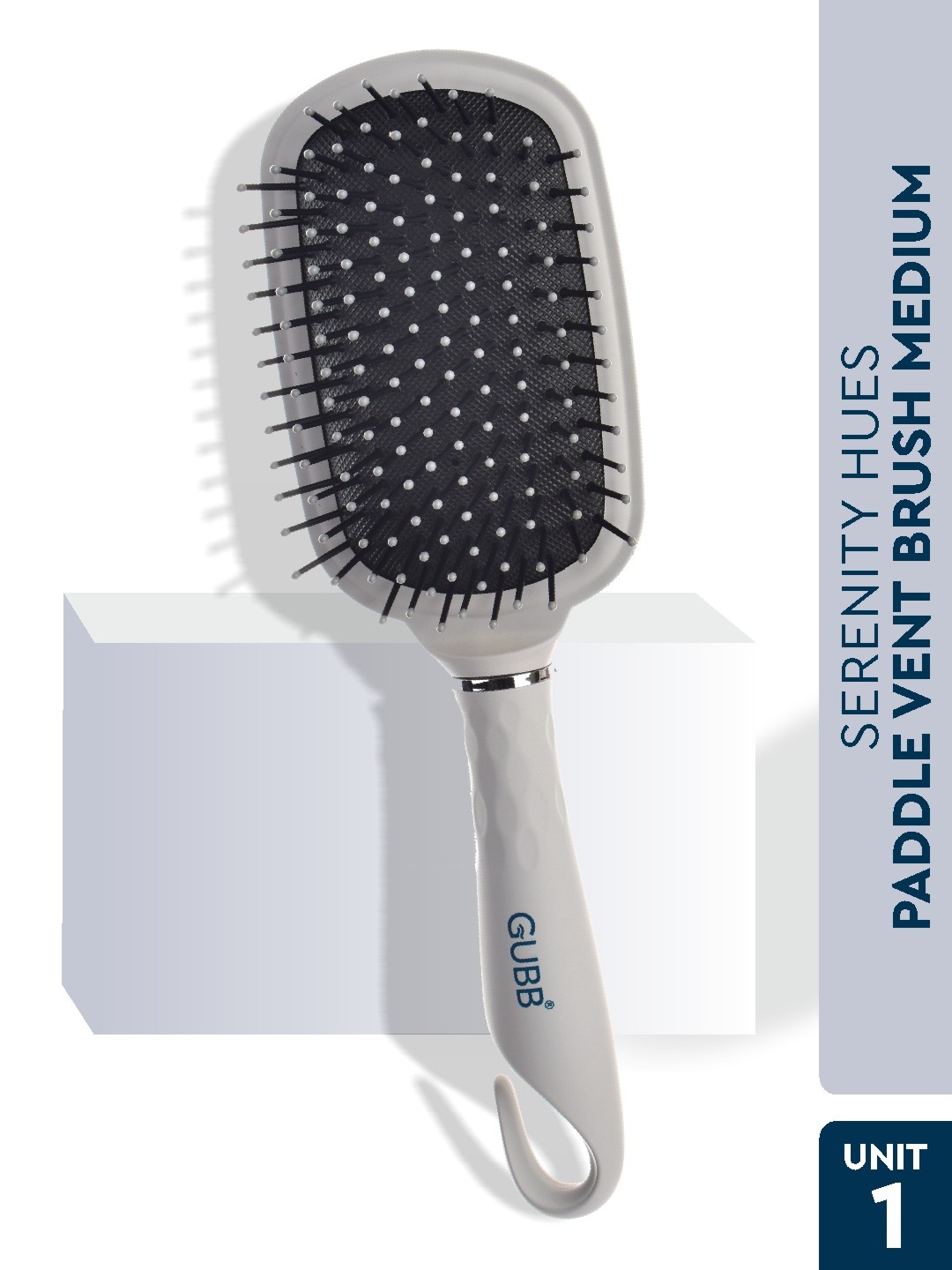 

GUBB 9891G-D Serenity Hues Medium Paddle Hair Brush - Grey