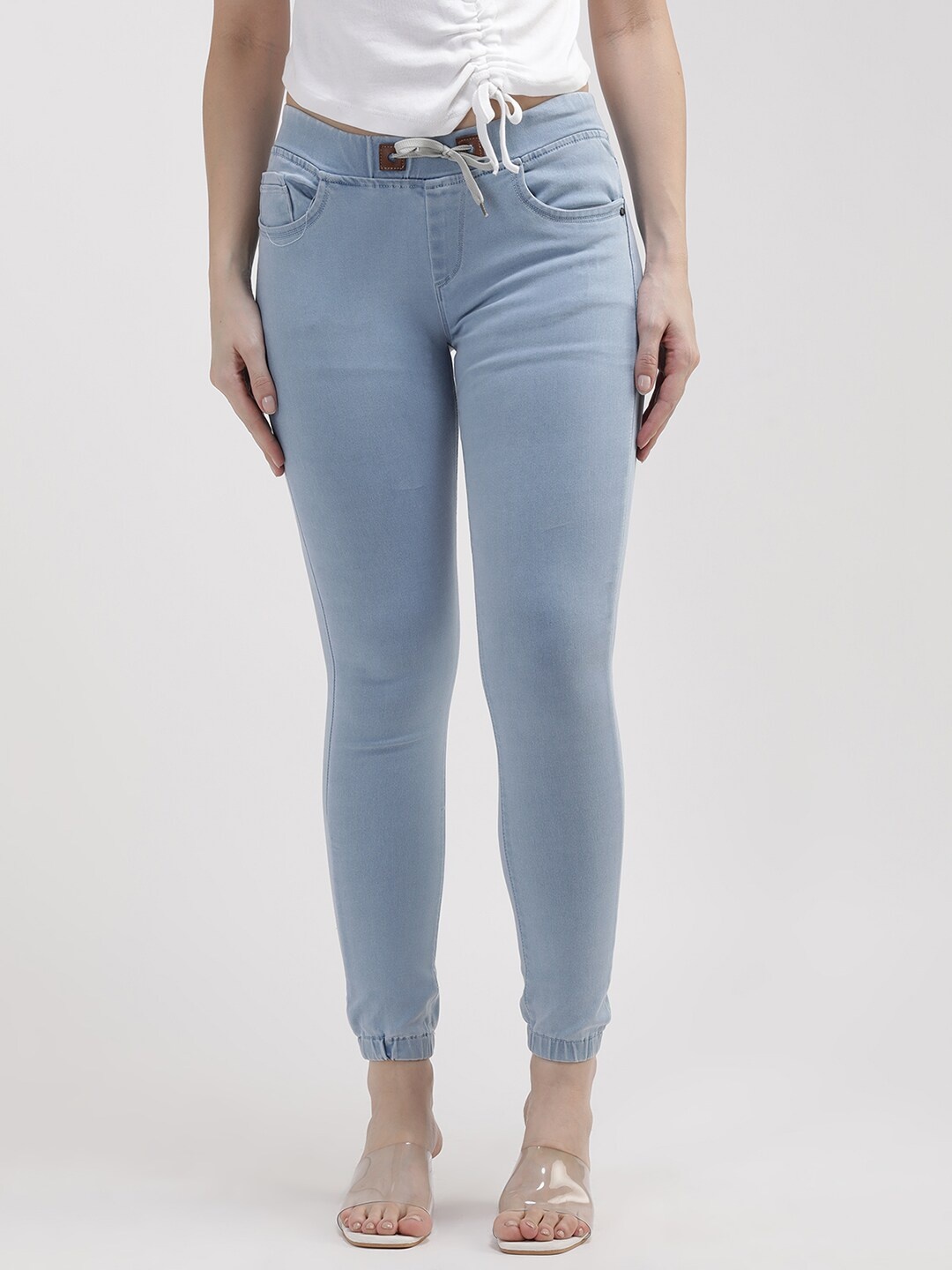 

V2 Value & Variety Women Blue Solid Cotton Jeggings
