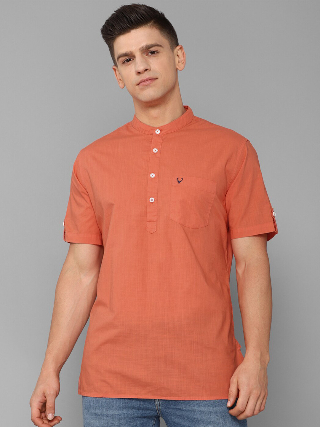 

Allen Solly Men Orange Slim Fit Casual Shirt