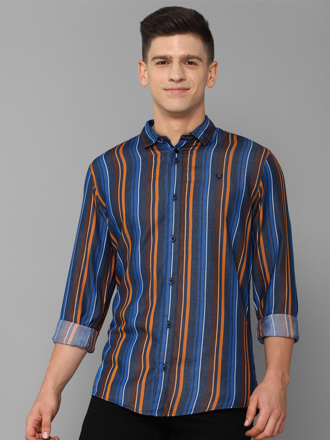 

Allen Solly Sport Men Multicoloured Striped Casual Shirt, Multi