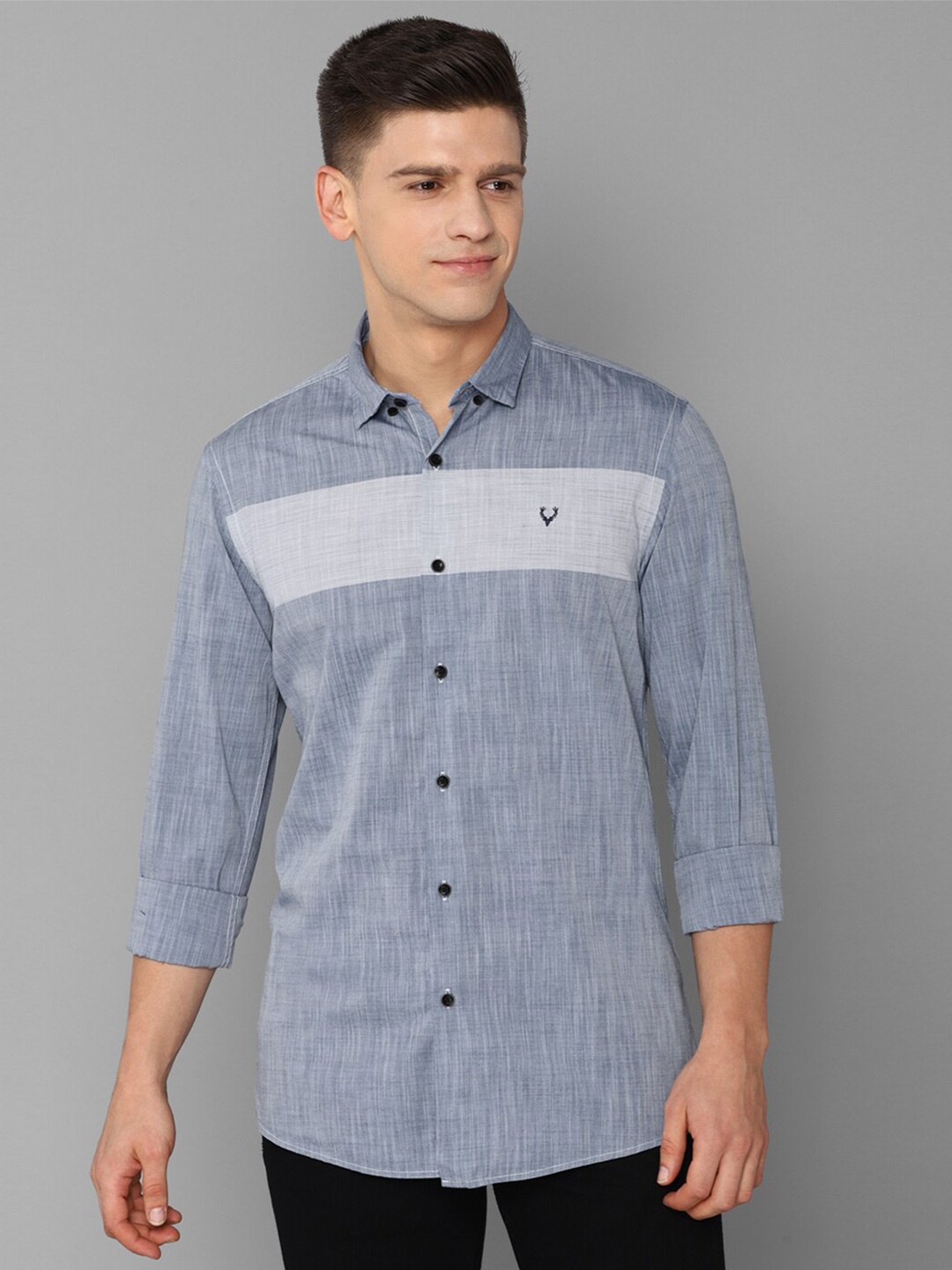 

Allen Solly Sport Men Blue Colorblocked Casual Shirt