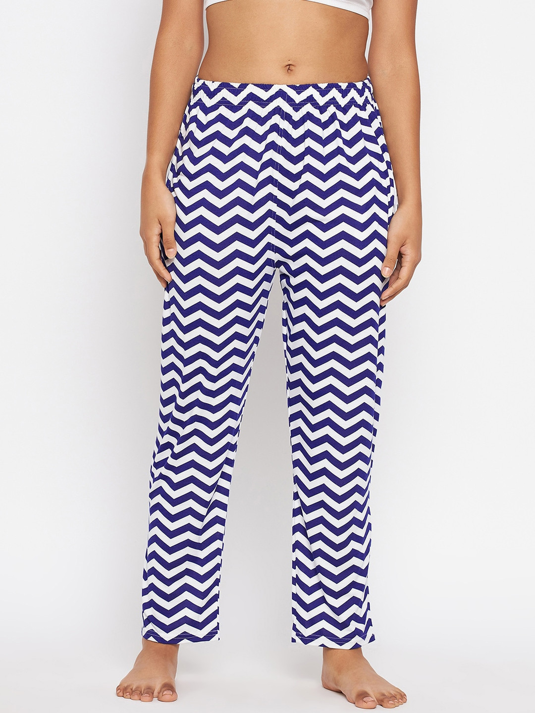 

ALIZA Women Blue Printed Lounge Pants