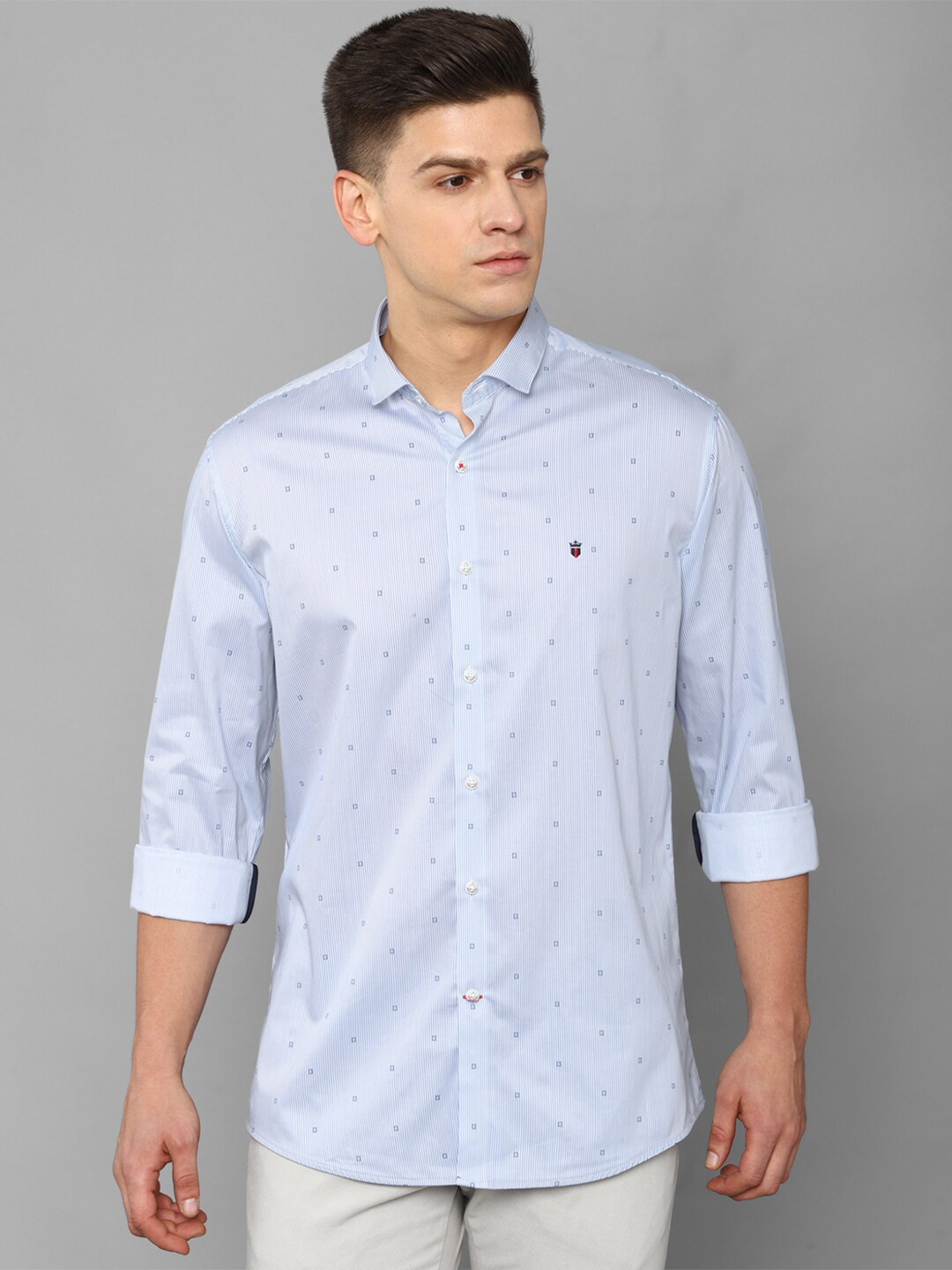 

Louis Philippe Sport Men Blue Slim Fit Printed Casual Shirt