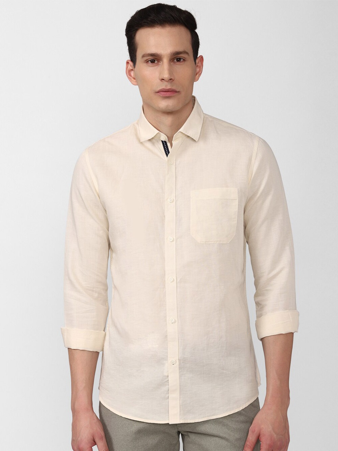 

Van Heusen Sport Men Beige Slim Fit Casual Shirt