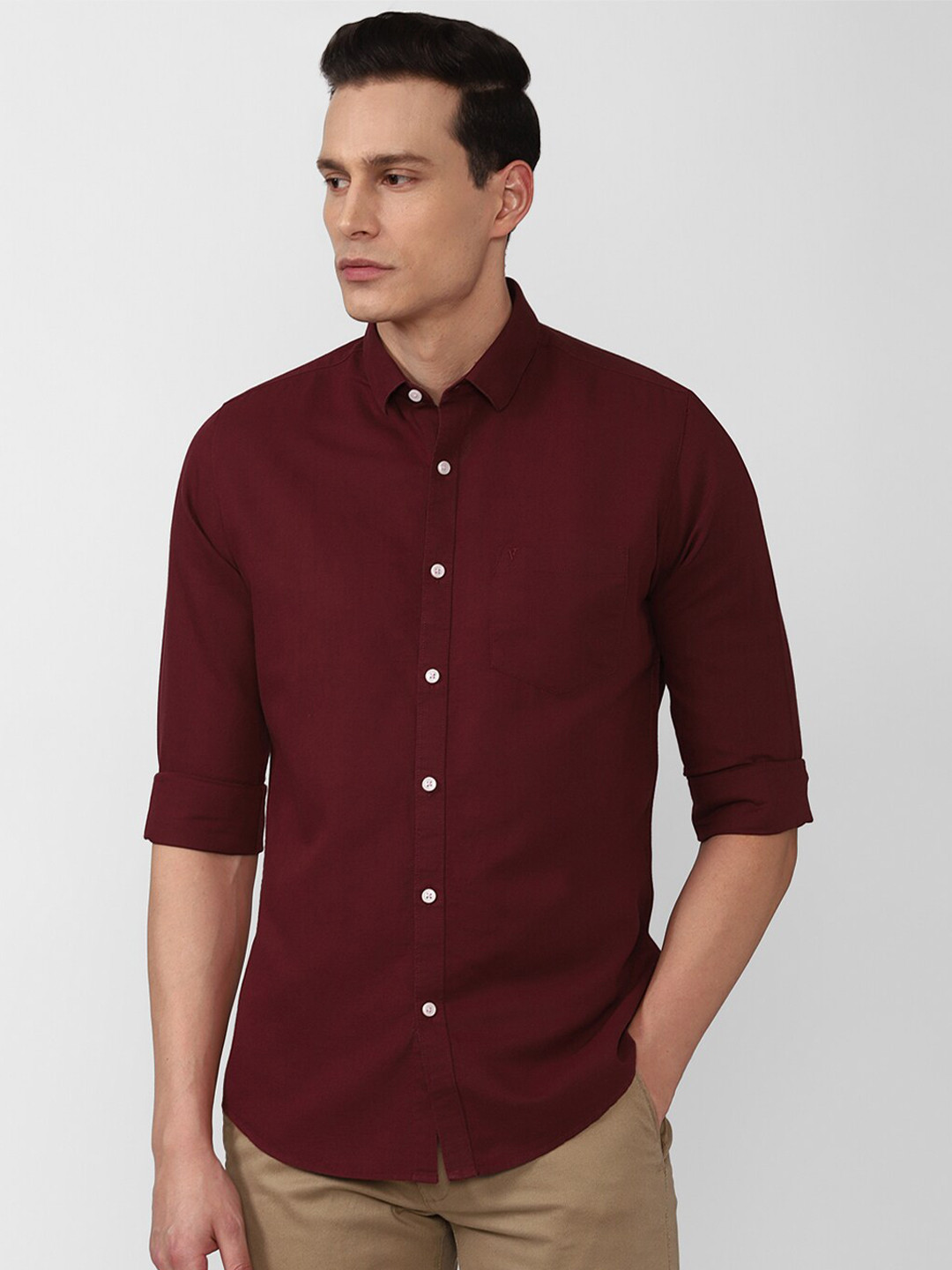 

Van Heusen Sport Men Maroon Slim Fit Casual Shirt
