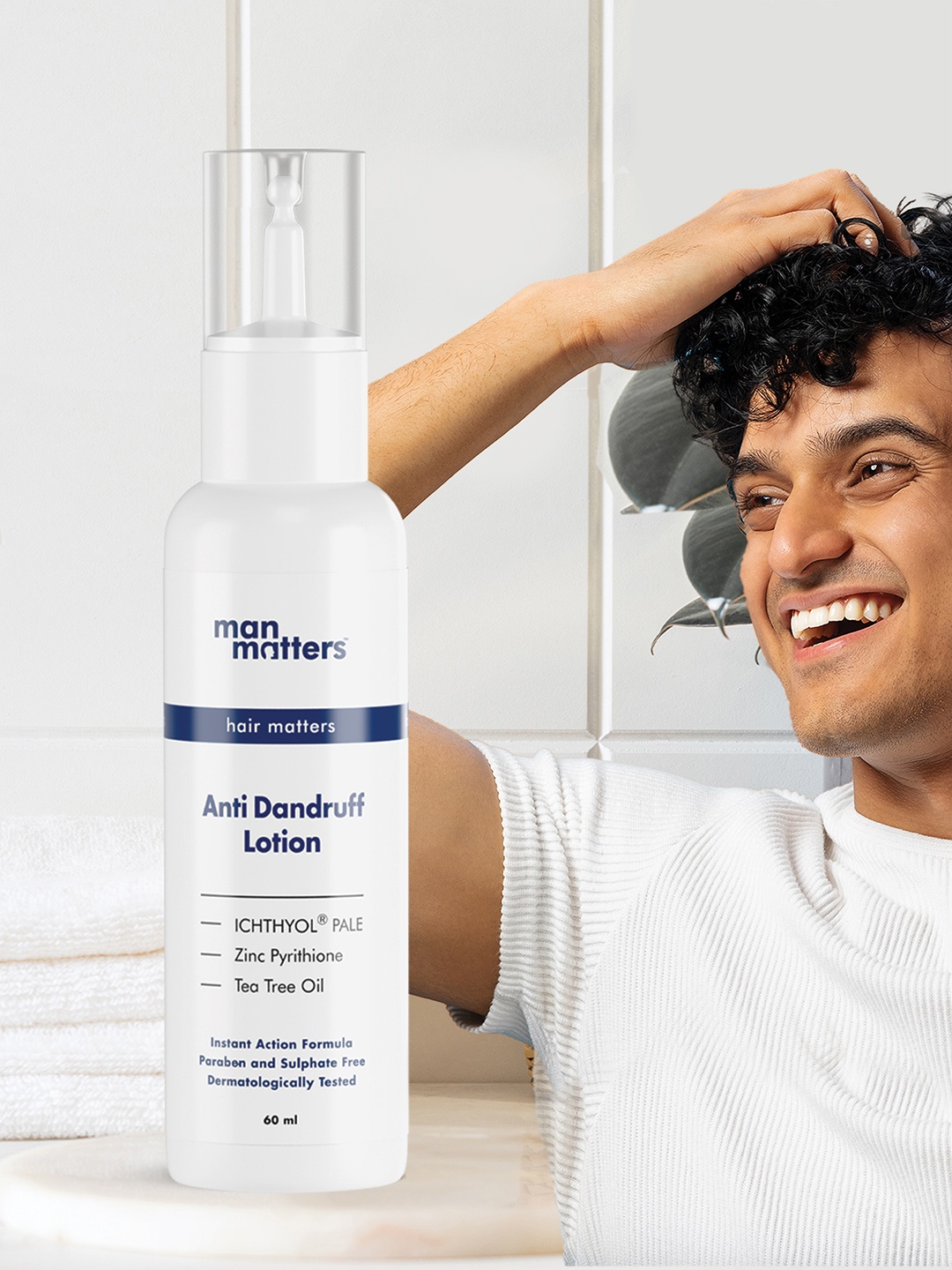 

Man Matters Men Anti Dandruff Lotion 60ml, White