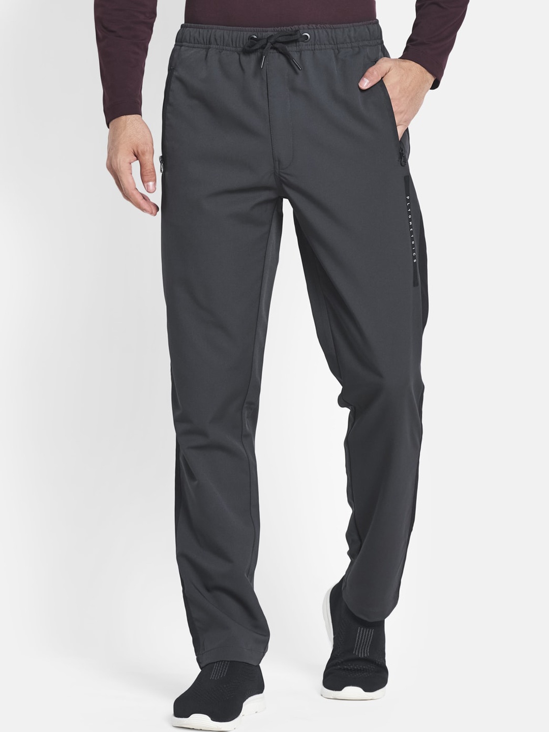 

Octave Men Grey Solid Cotton Track Pants