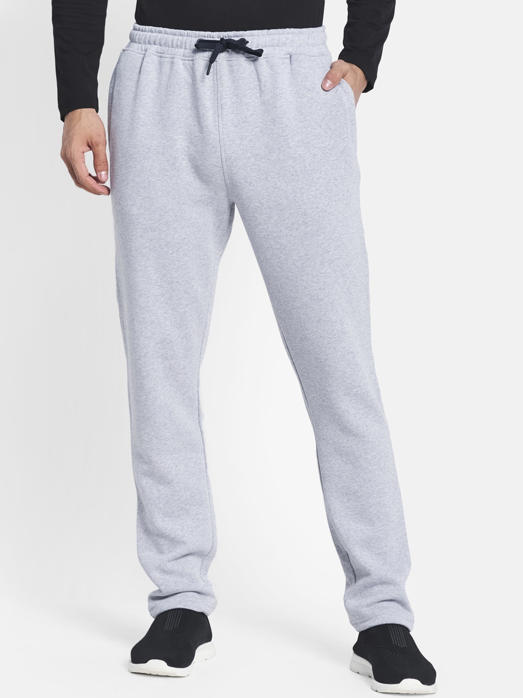 

Octave Men Grey Solid Cotton Track Pants