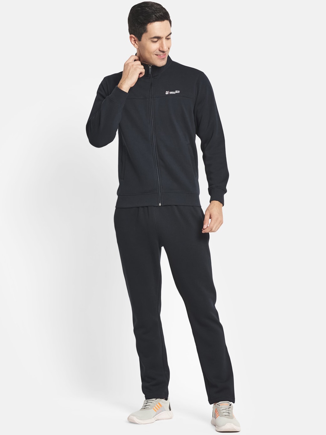 

Octave Men Navy Blue Solid Cotton Tracksuits