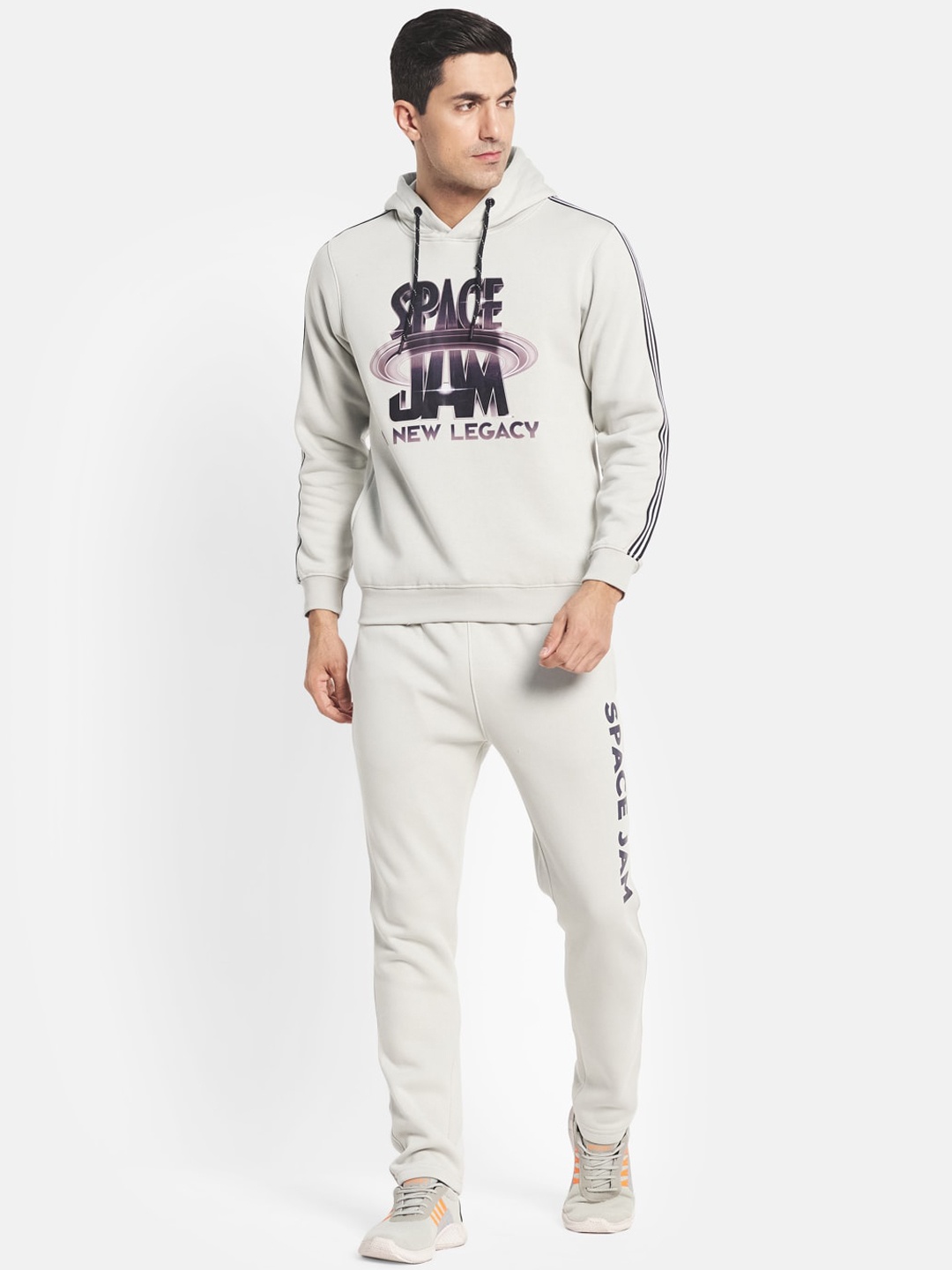

Octave Men Grey Graphic Print Tracksuits