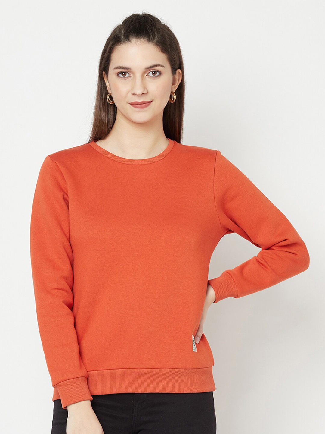 

EDRIO Women Rust Sweatshirt