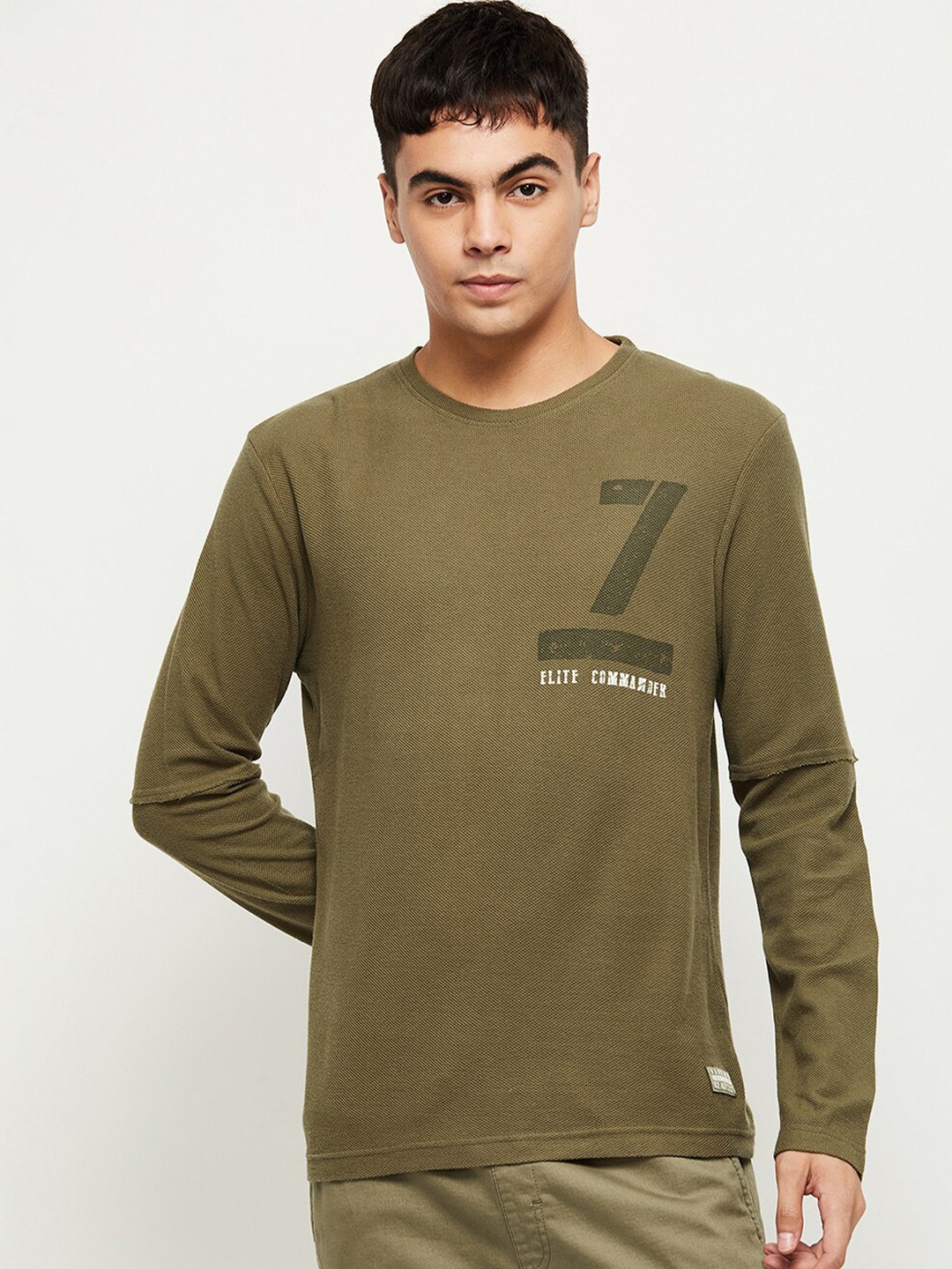 

max Men Green T-shirt