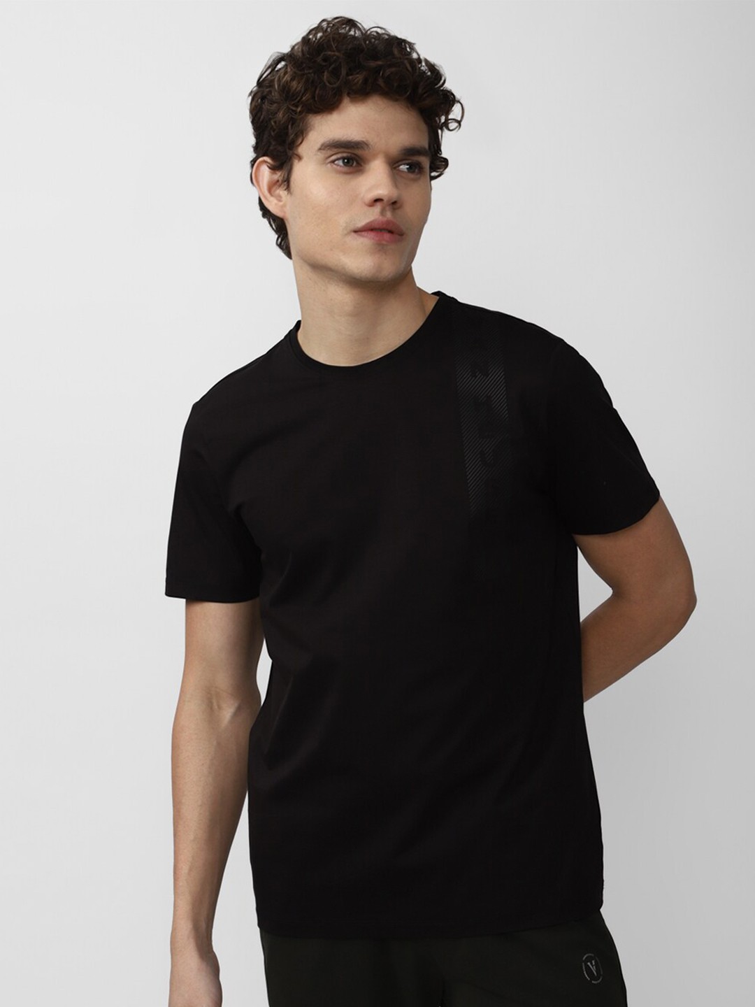 

Van Heusen Flex Men Black Slim Fit Yoga T-shirt