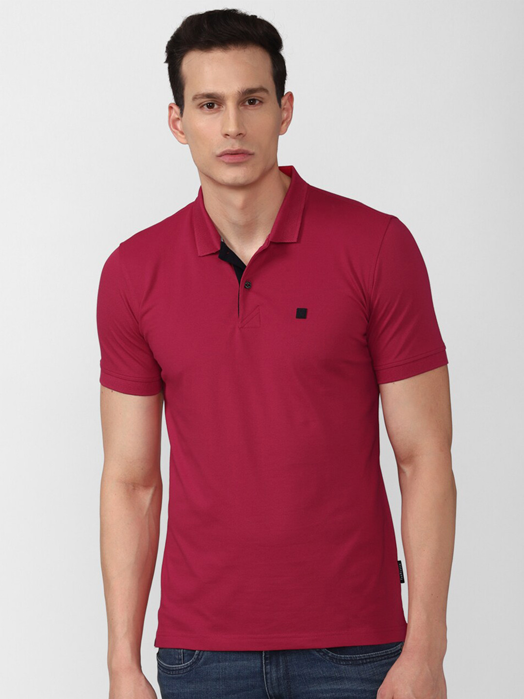 

Van Heusen Sport Men Red Polo Collar T-shirt