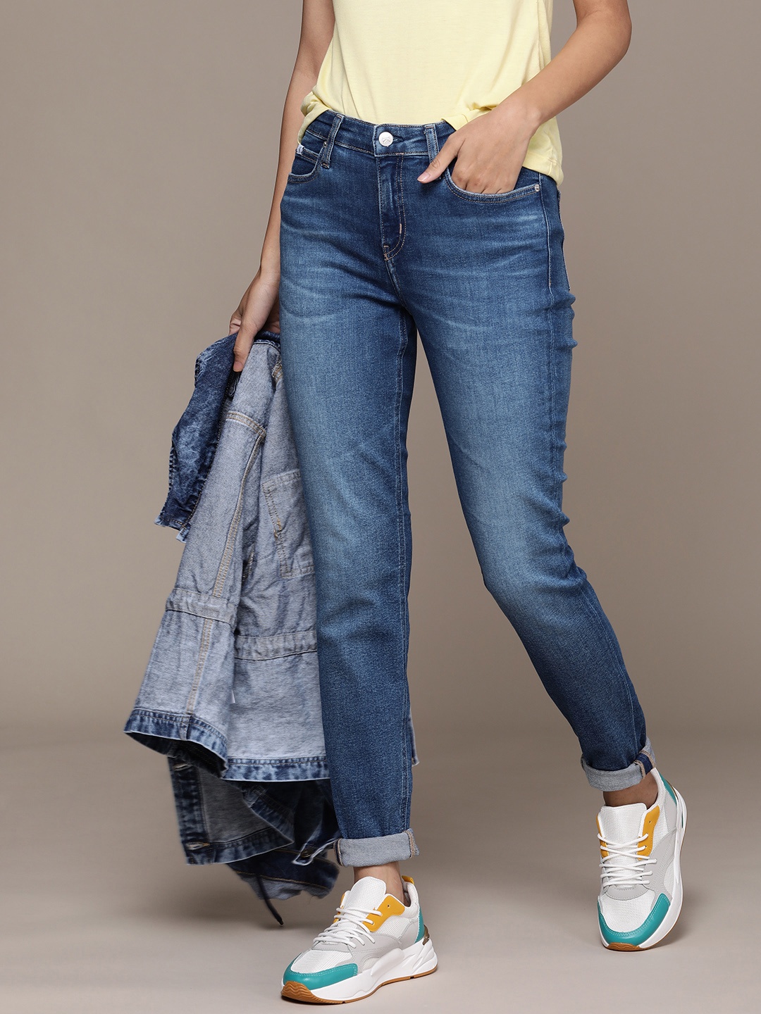 

Calvin Klein Jeans Women Blue Skinny Fit Stretchable Jeans