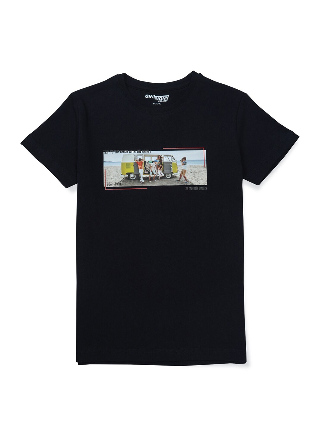 

Gini and Jony Boys Black T-shirt