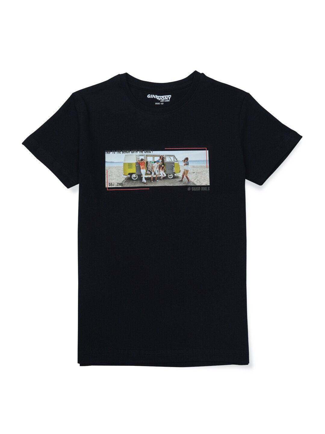

Gini and Jony Boys Black T-shirt