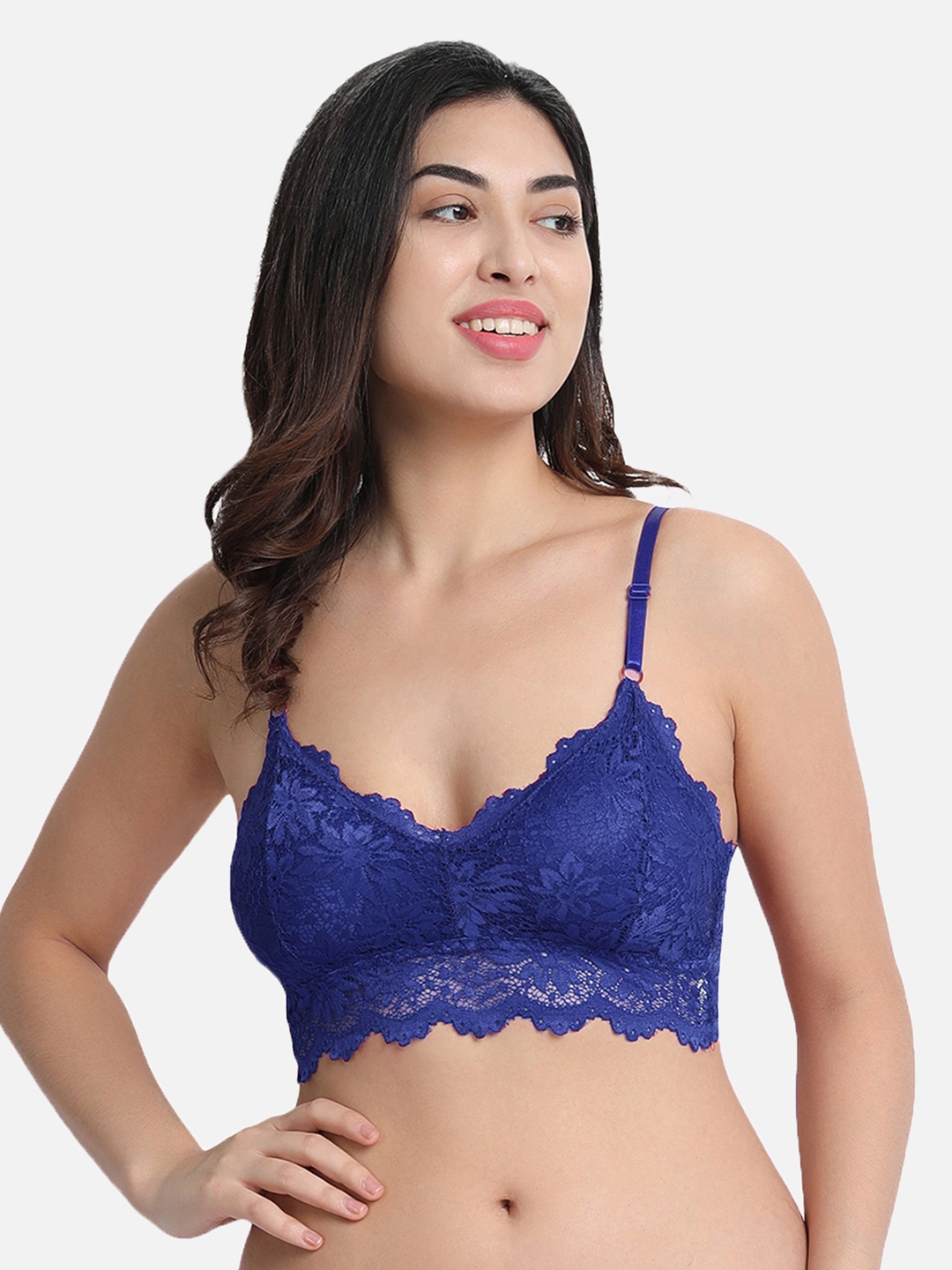 

Gopalvilla Blue Lightly Padded Bralette Bra