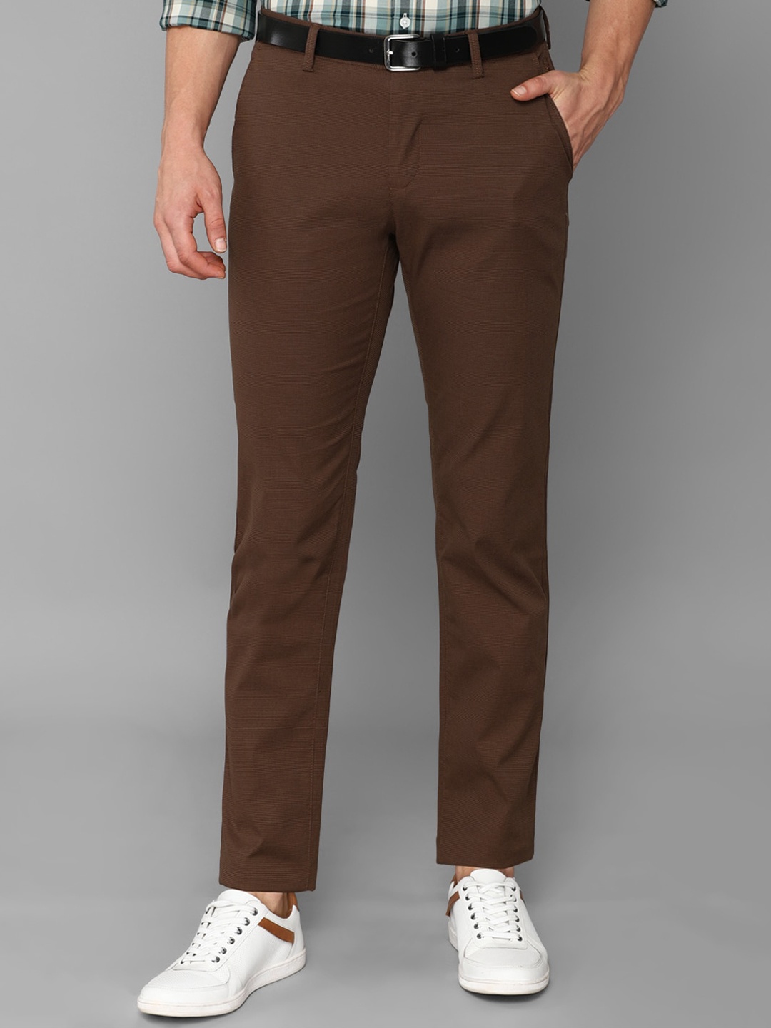 

Allen Solly Men Brown Trousers