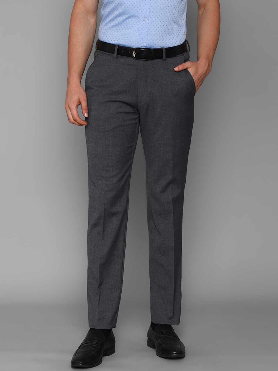 

Louis Philippe Men Grey Trousers