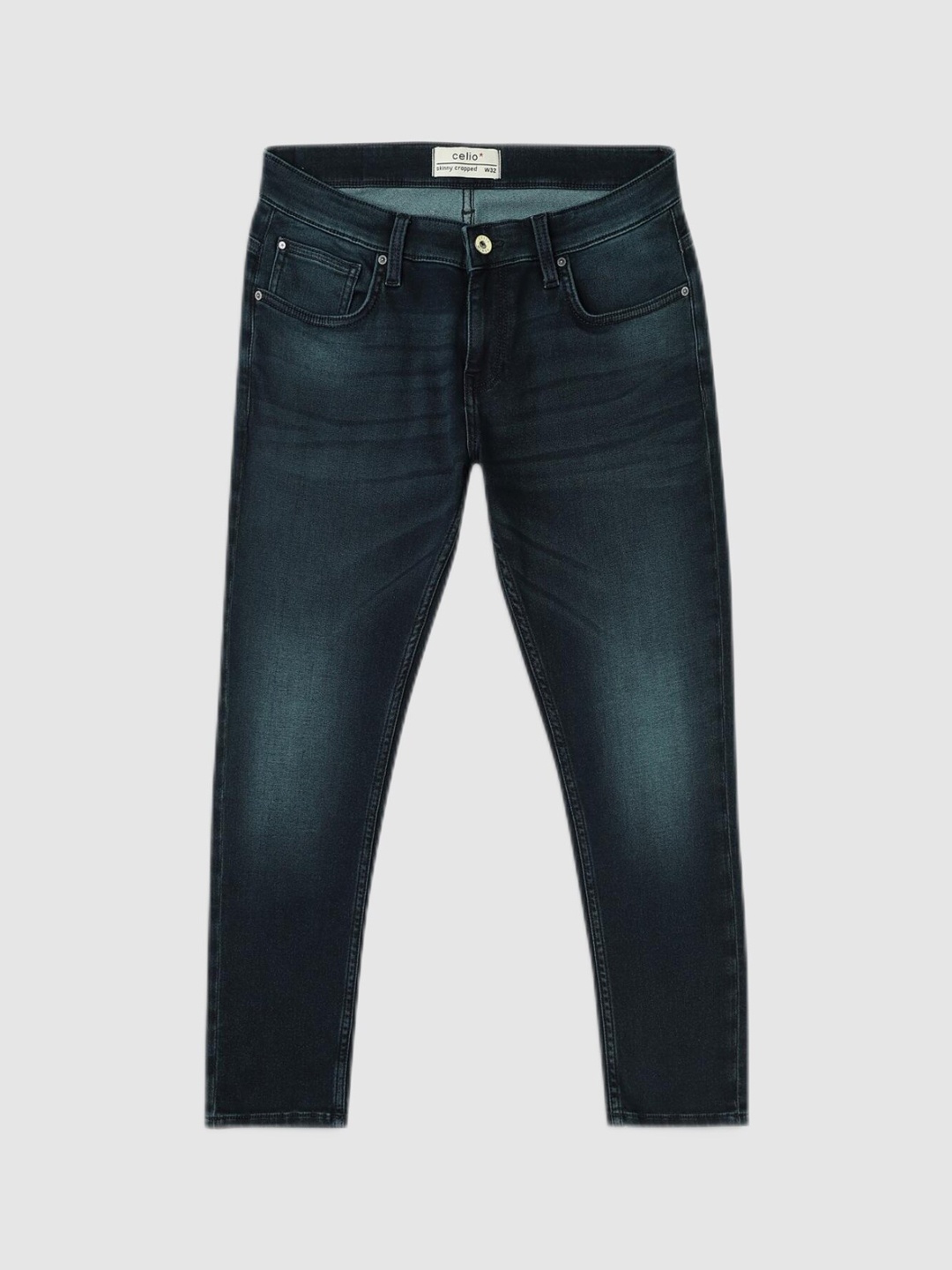 

Celio Men Navy Blue Light Fade Stretchable Jeans