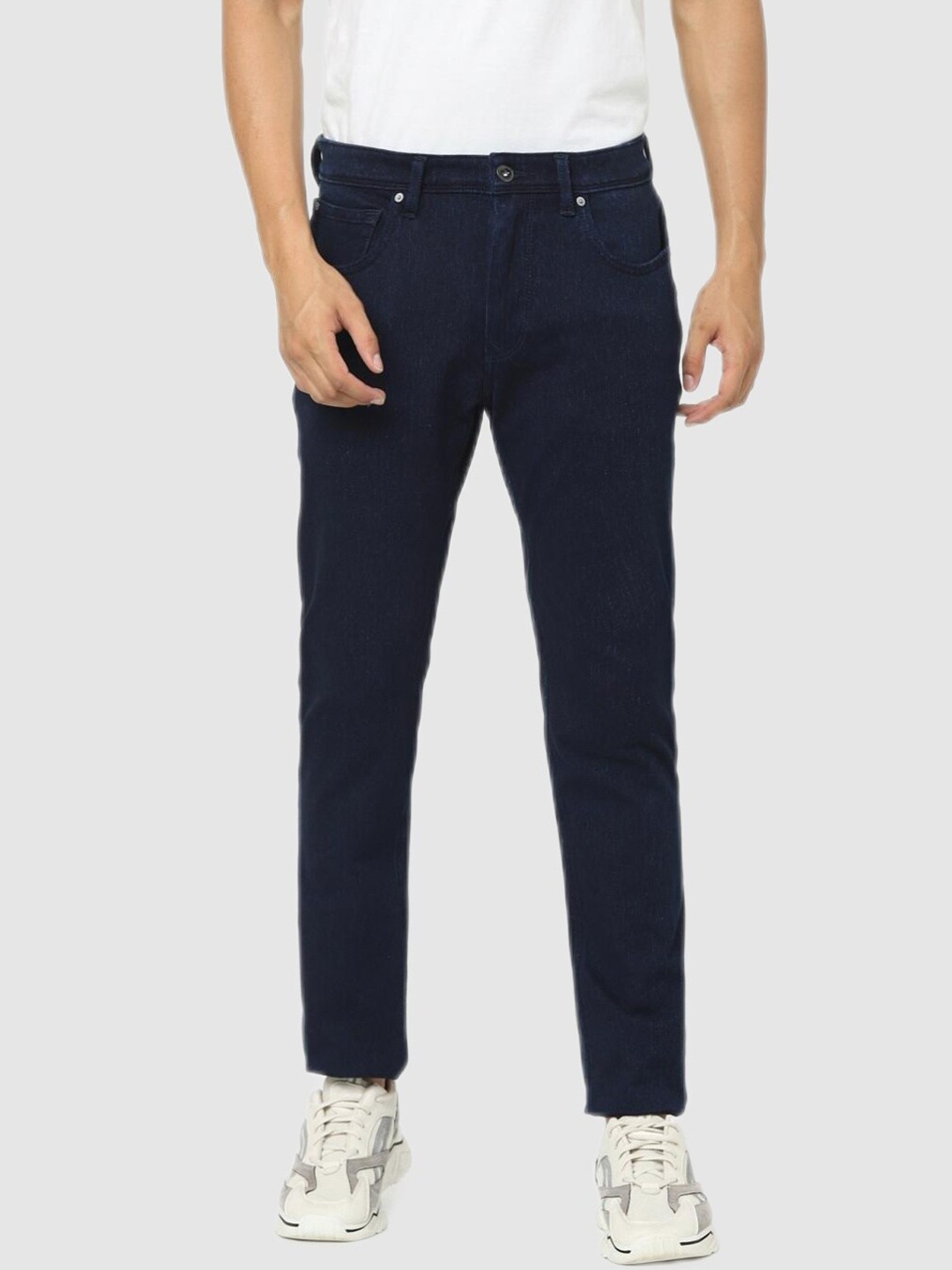 

Celio Men Navy Blue Solid Cotton Stretchable Jeans