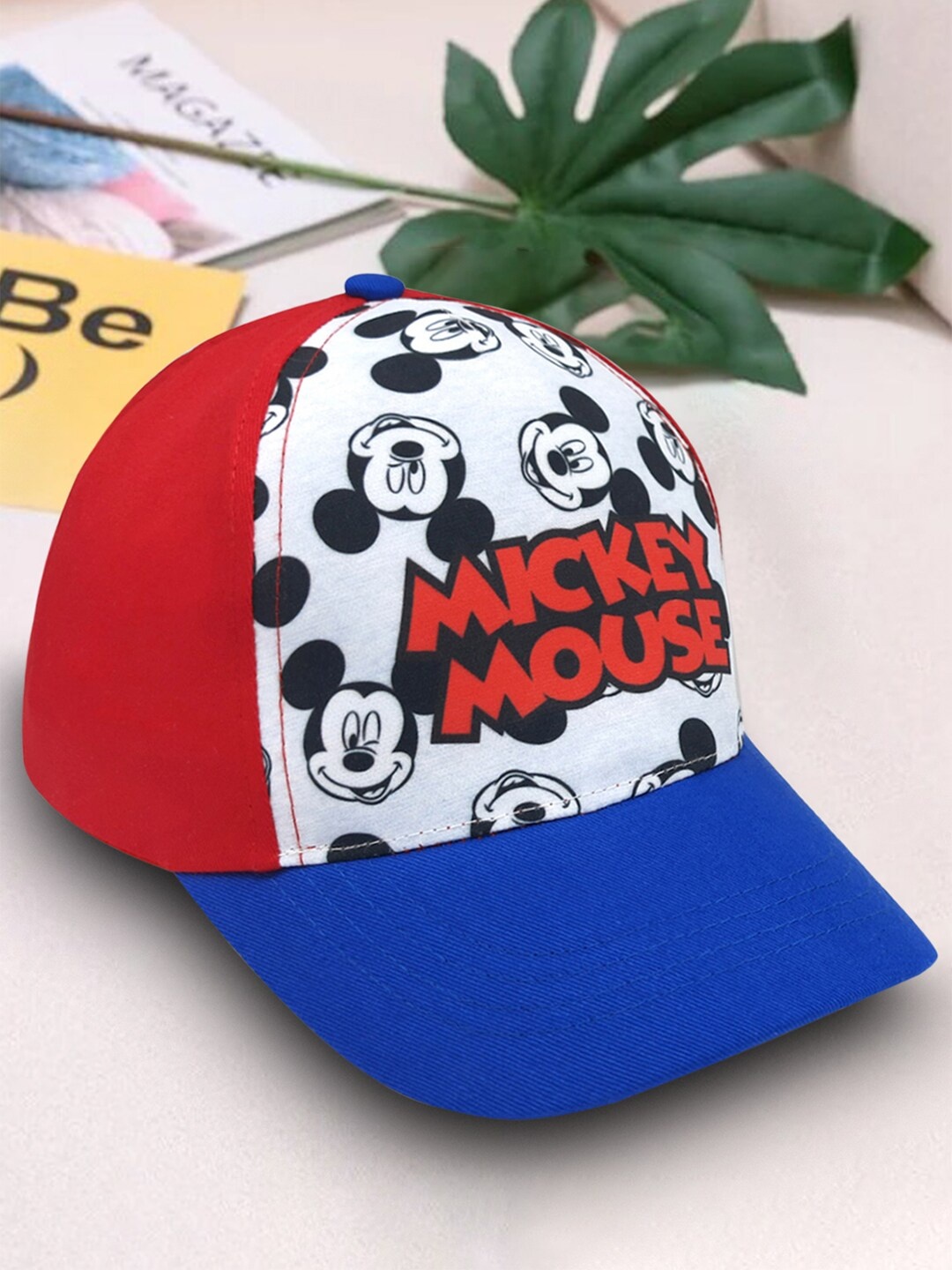 

Kids Ville Boys Red & Blue Mickey Mouse Cap