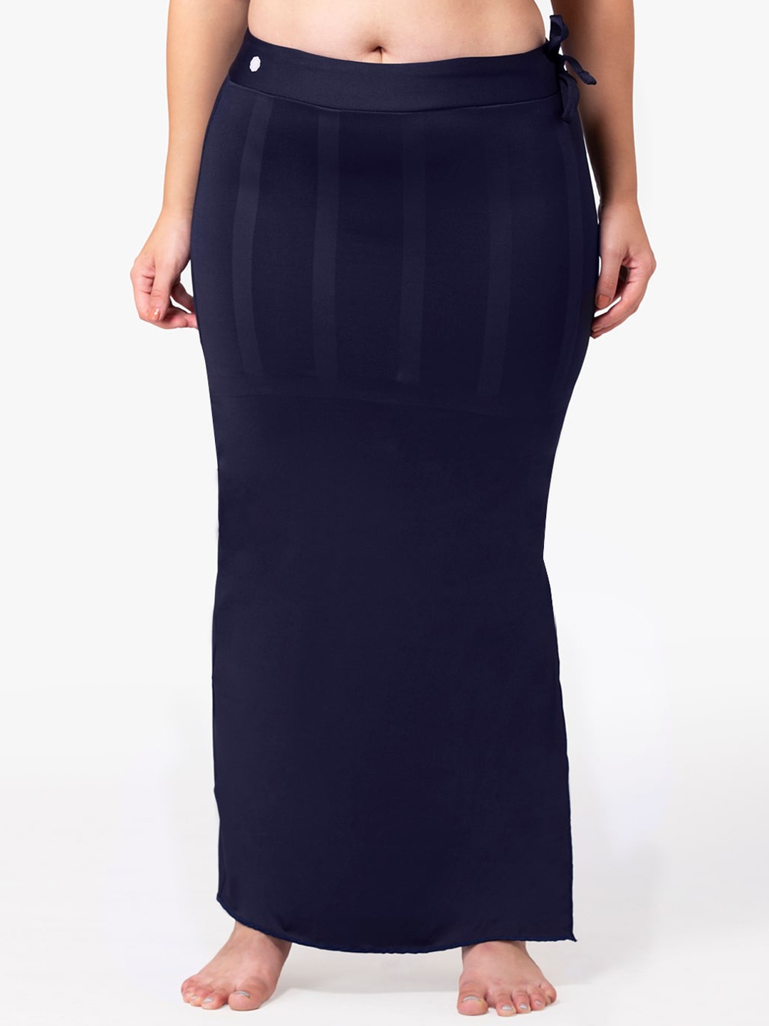 

Dermawear Women Navy-Blue Solid Saree Shapewear