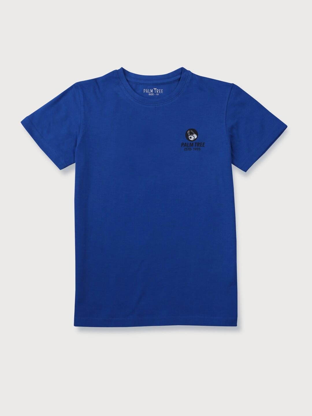 

Palm Tree Boys Navy Blue Typography Printed T-shirt