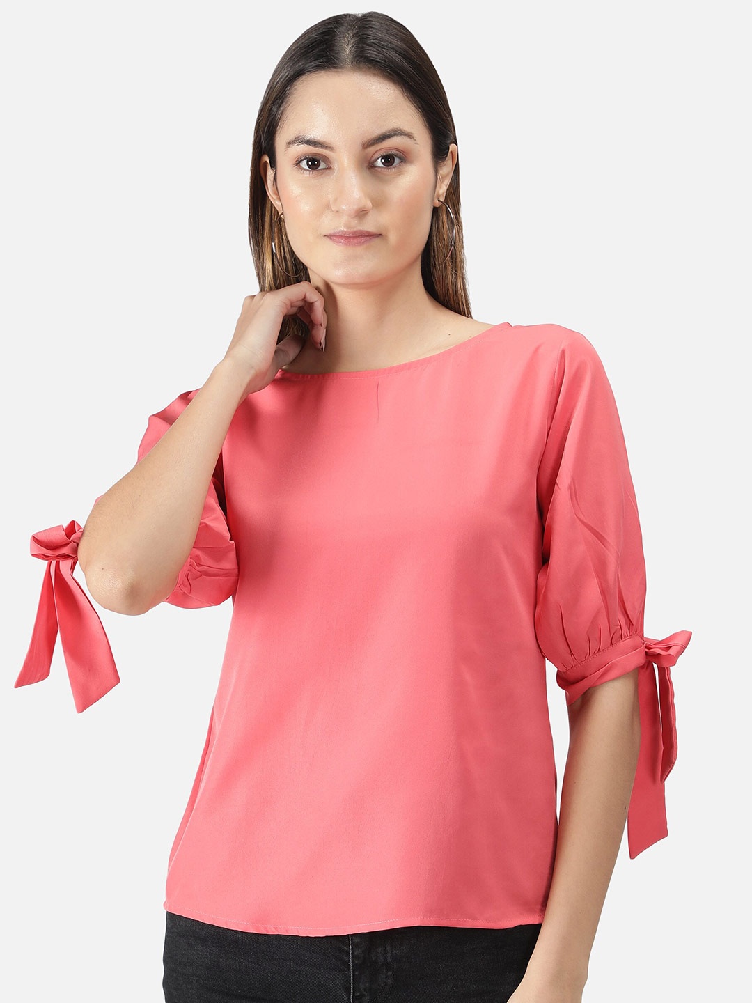 

FALCO ROSSO Pink Crepe Top