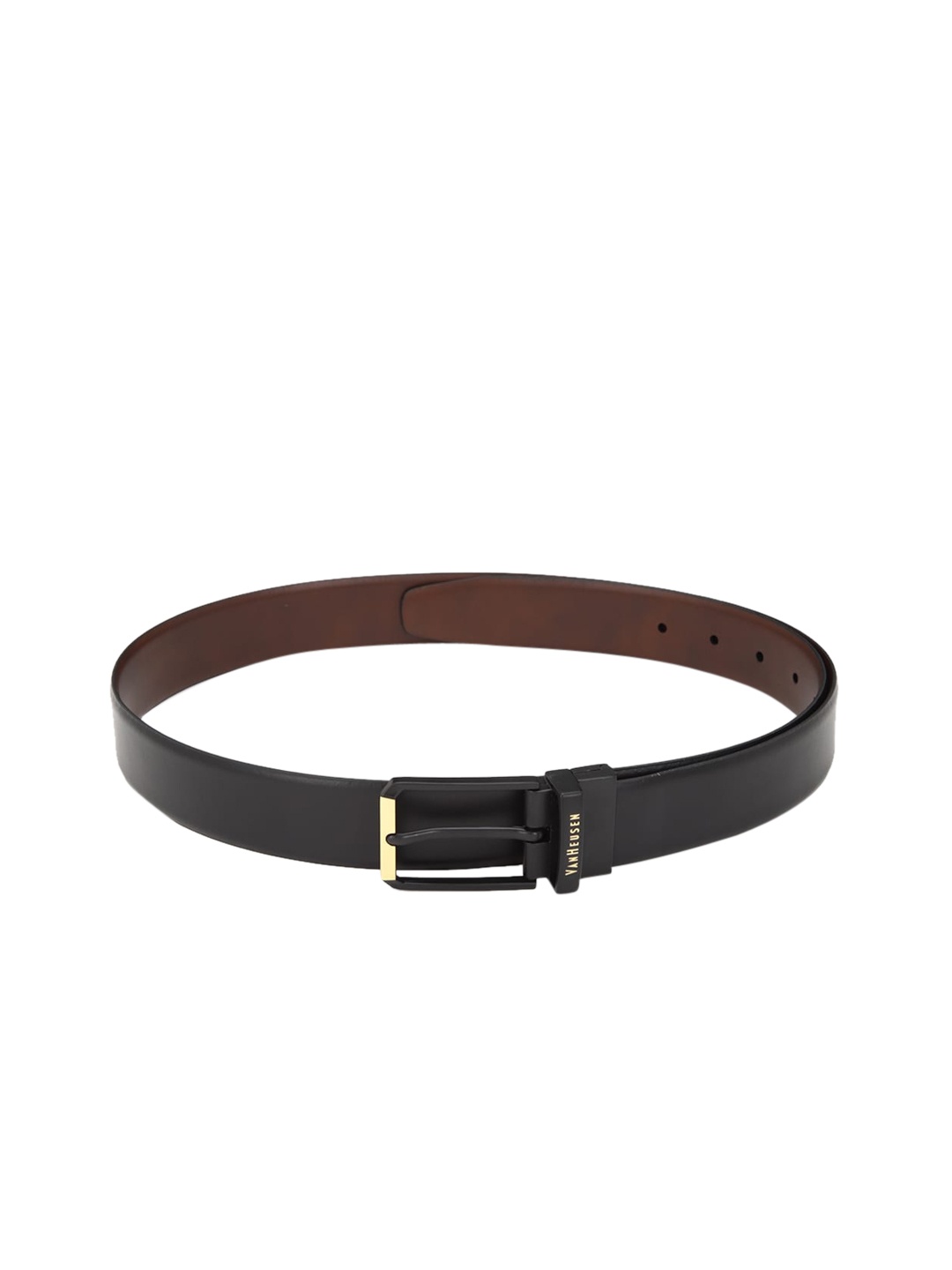 

Van Heusen Men Black Leather Belt