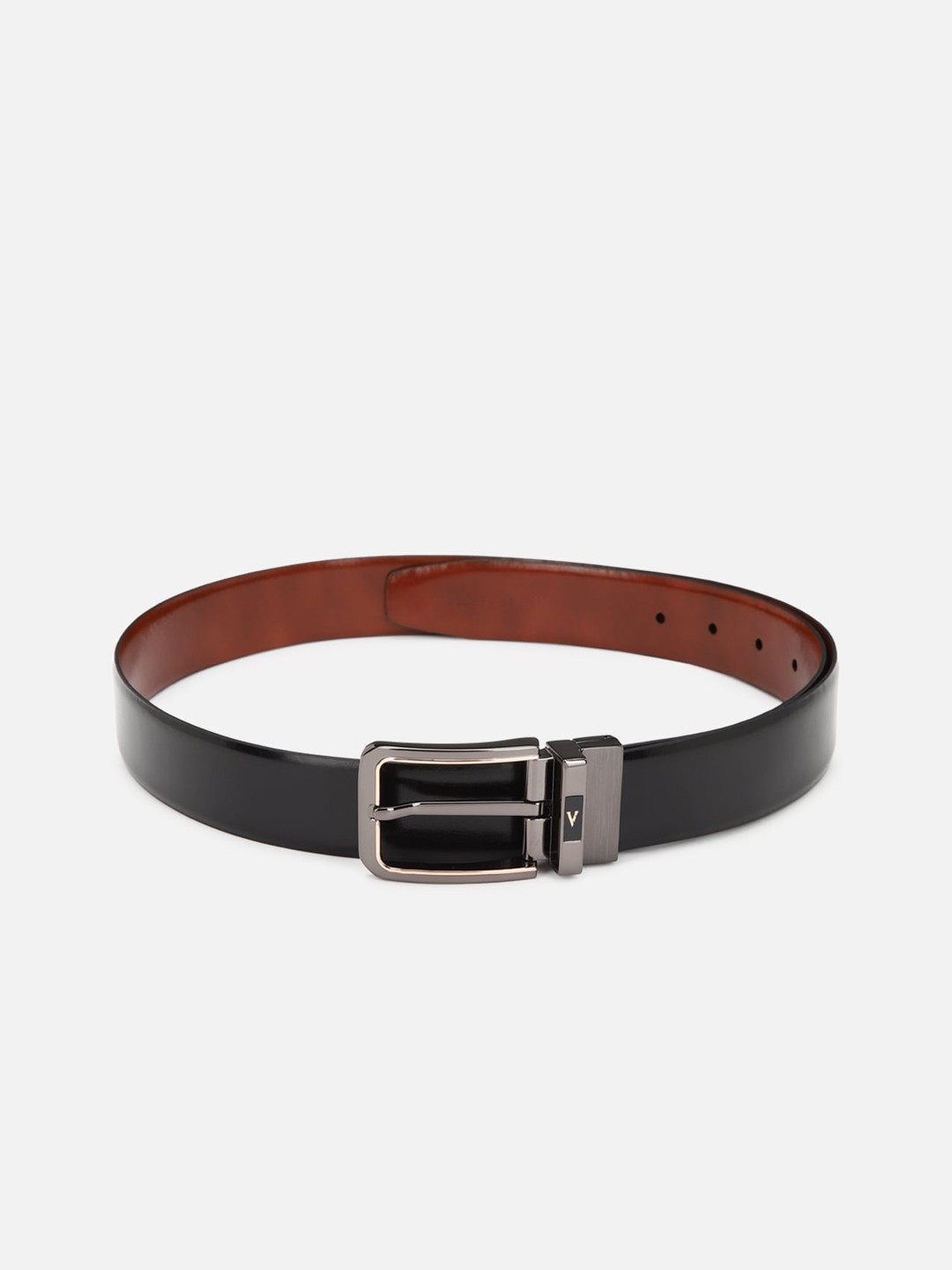 

Van Heusen Men Black Leather Belt