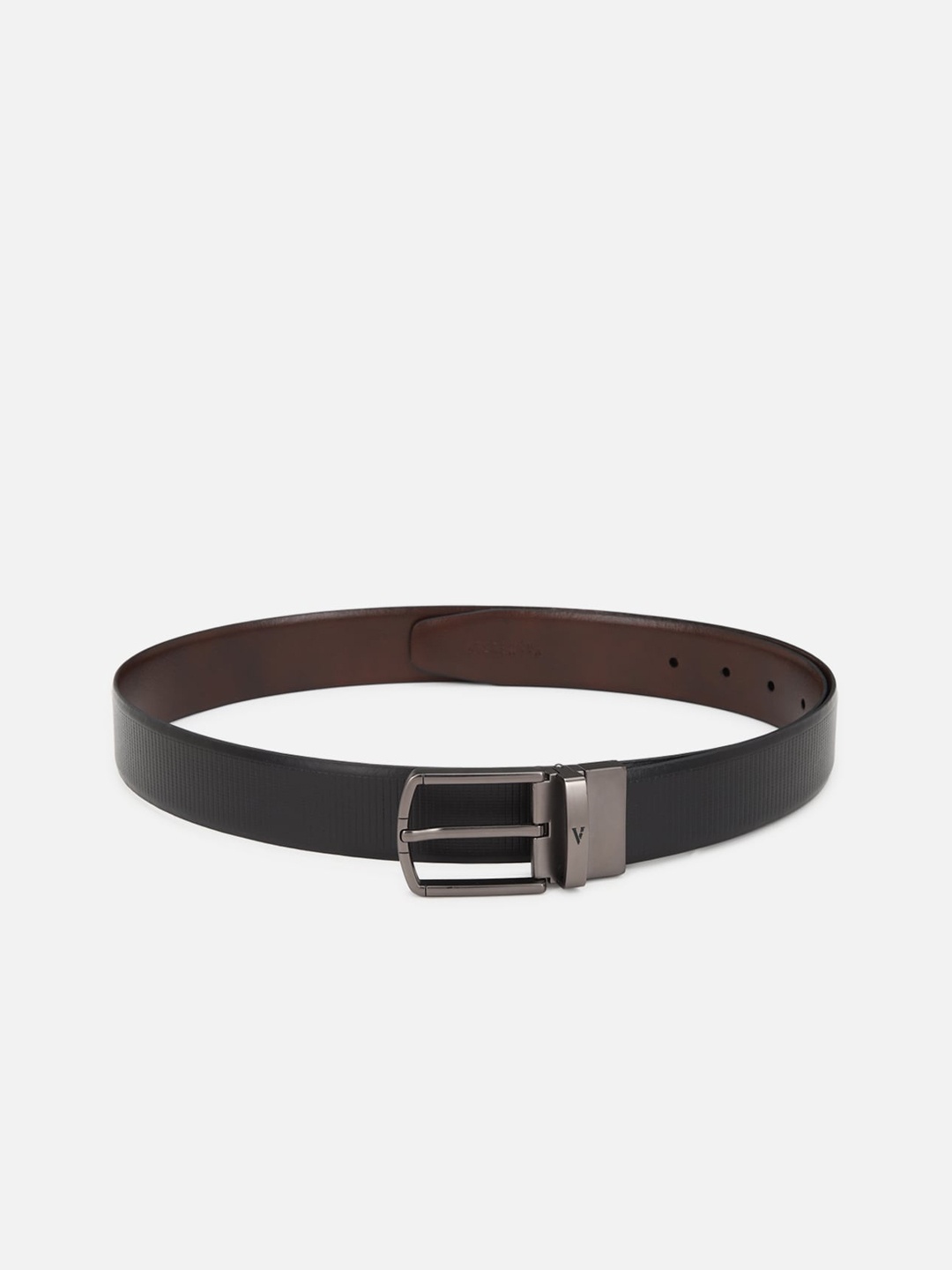 

Van Heusen Men Navy Blue Leather Belt