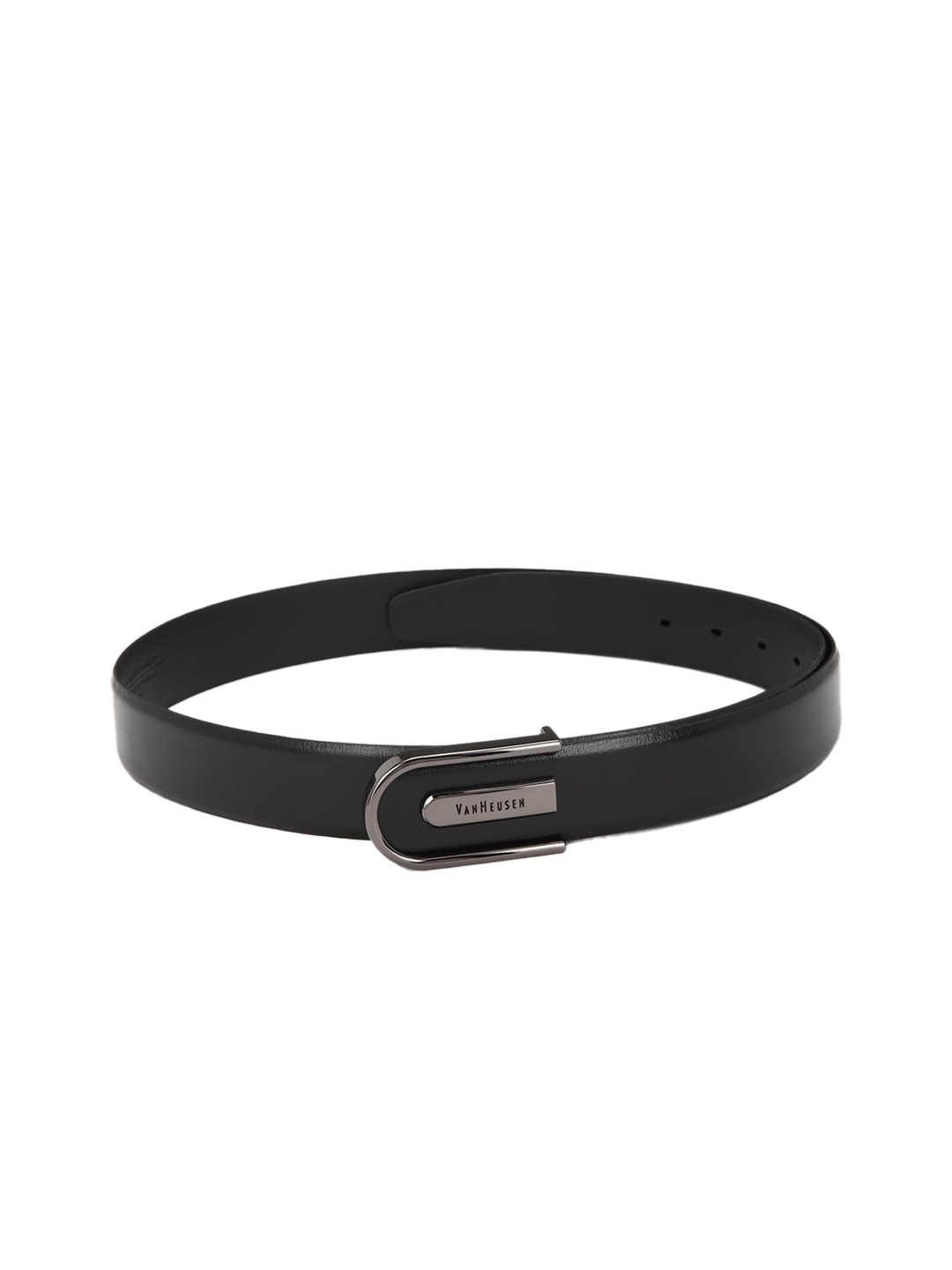 

Van Heusen Men Black Leather Belt