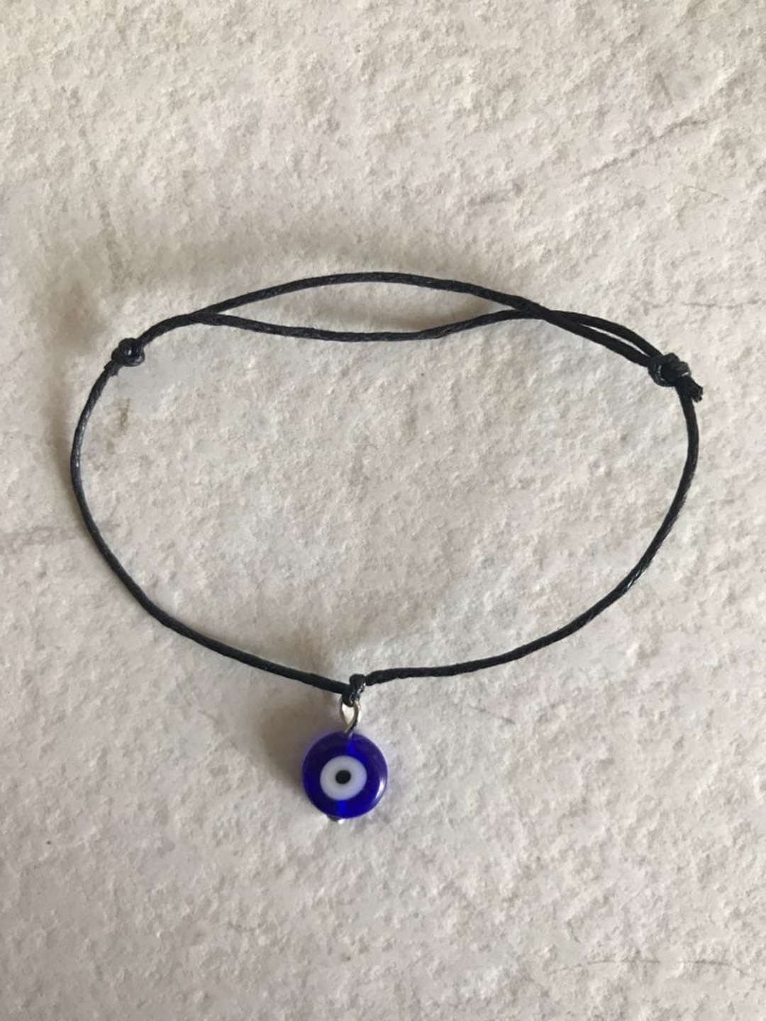 

OOMPH Men Blue & Black Evil Eye Charm Bracelet